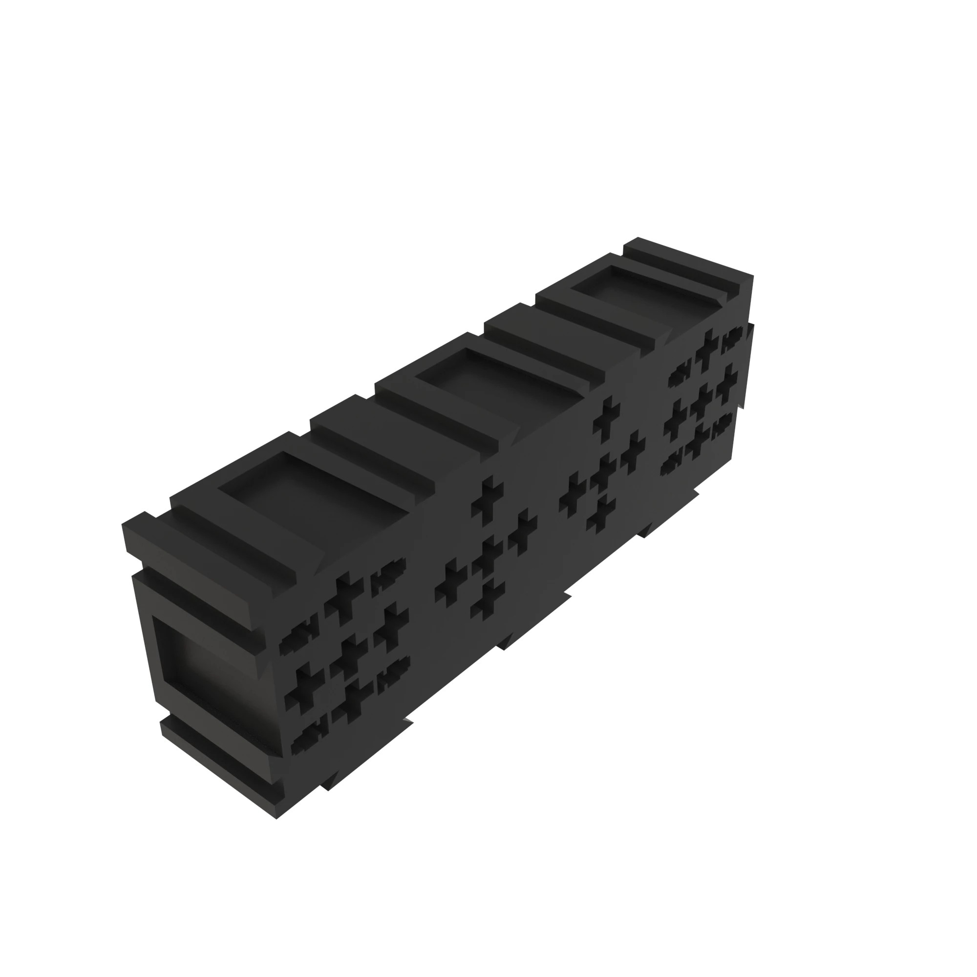 CONN ALPHABET RELAY BLOCK BLK PLSTC