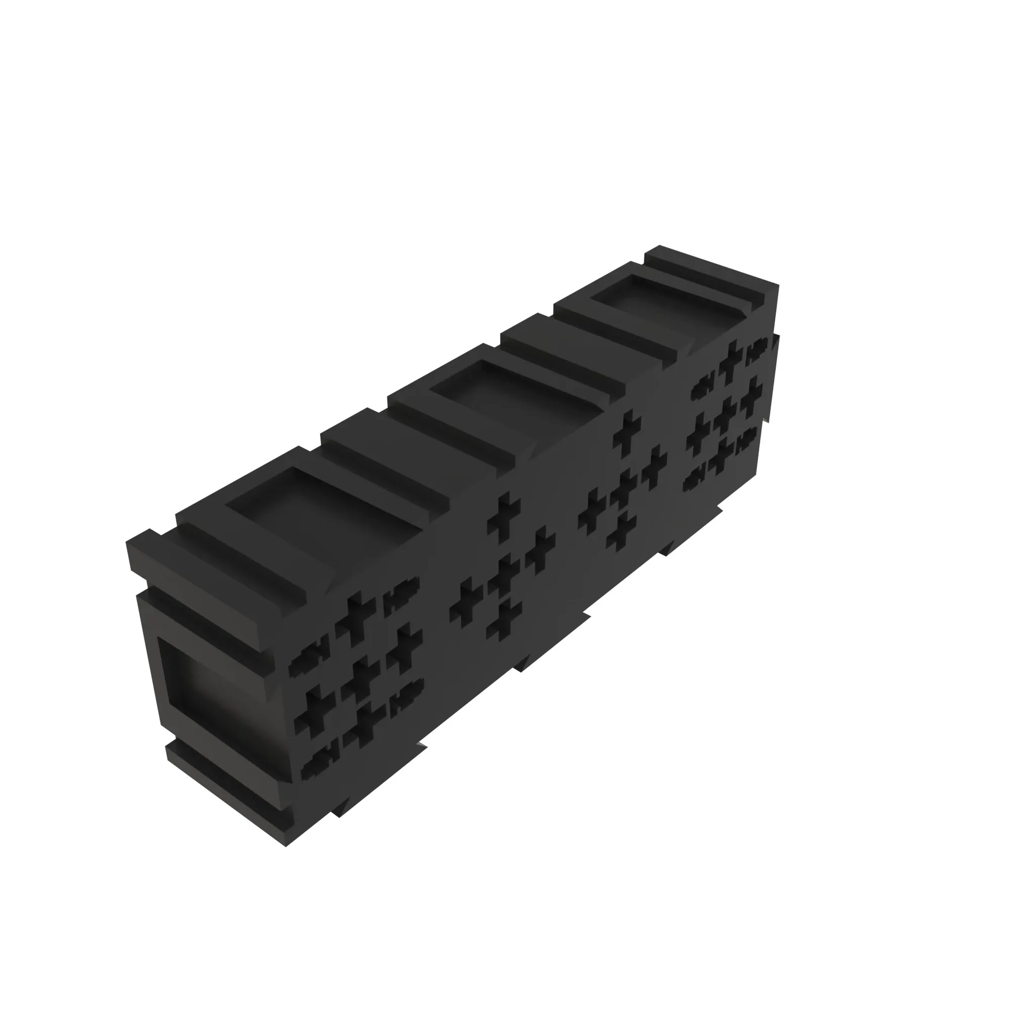 CONN ALPHABET RELAY BLOCK BLK PLSTC