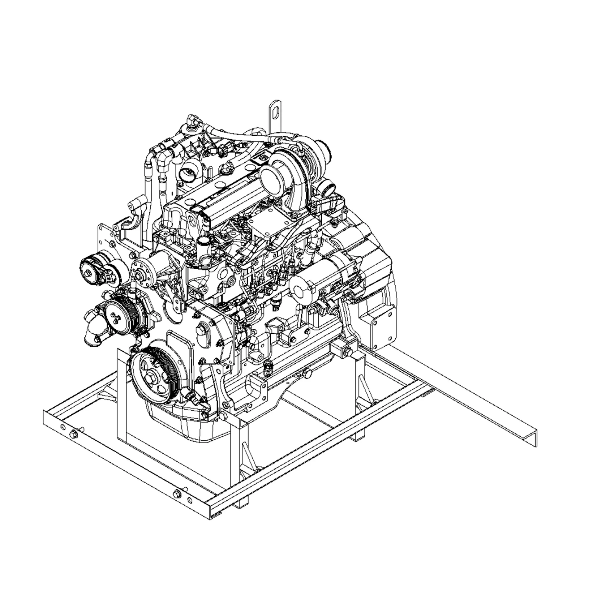 John Deere Reman REMAN Diesel Engine, 4.5 Liter, Tier 3 - SE502536