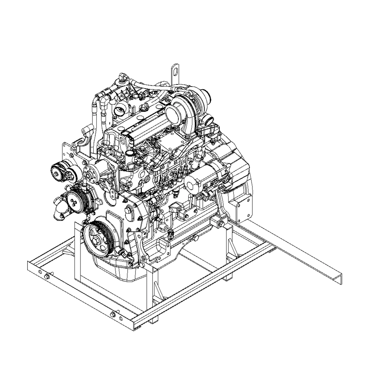John Deere Reman REMAN Diesel Engine, 4.5 Liter, Tier 3 - SE502536