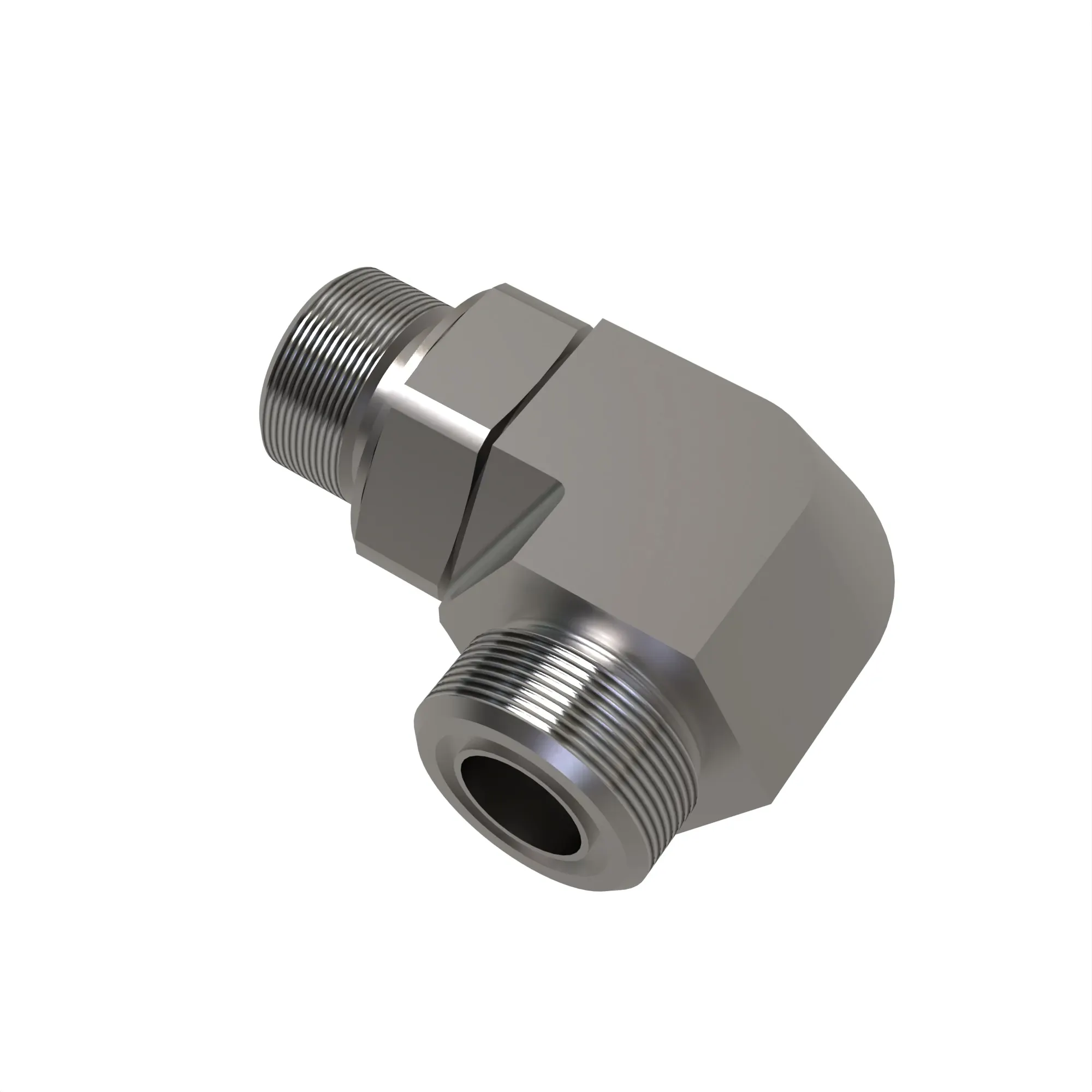 90 DEG ELBOW,O-RING FSF W/MET HEX