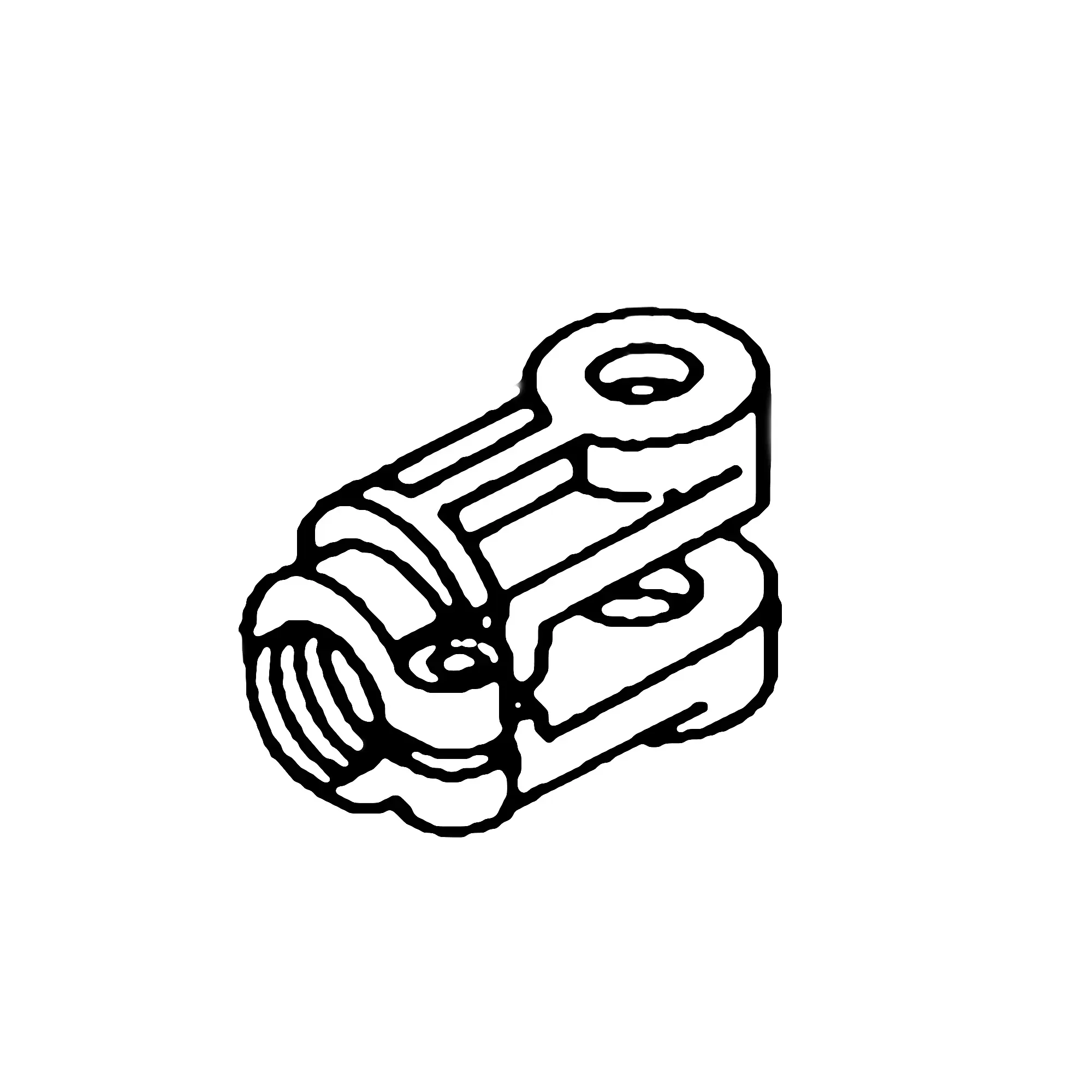 John Deere Double Acting Hydraulic Cylinder Clevis - PT8403