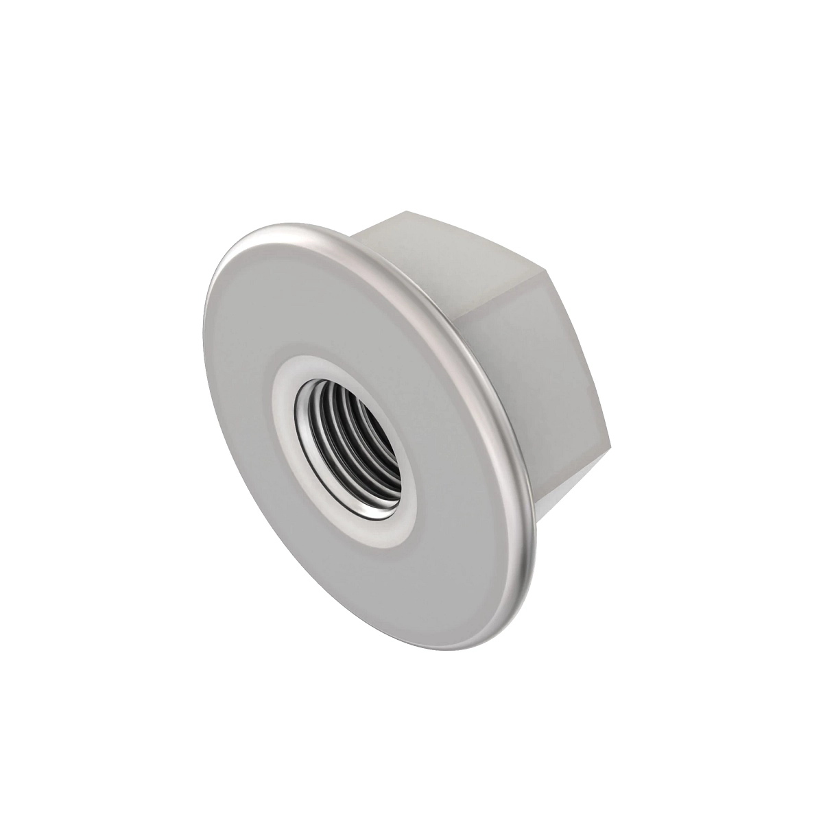 Lock Nut, Metric, Hex Fl, Self