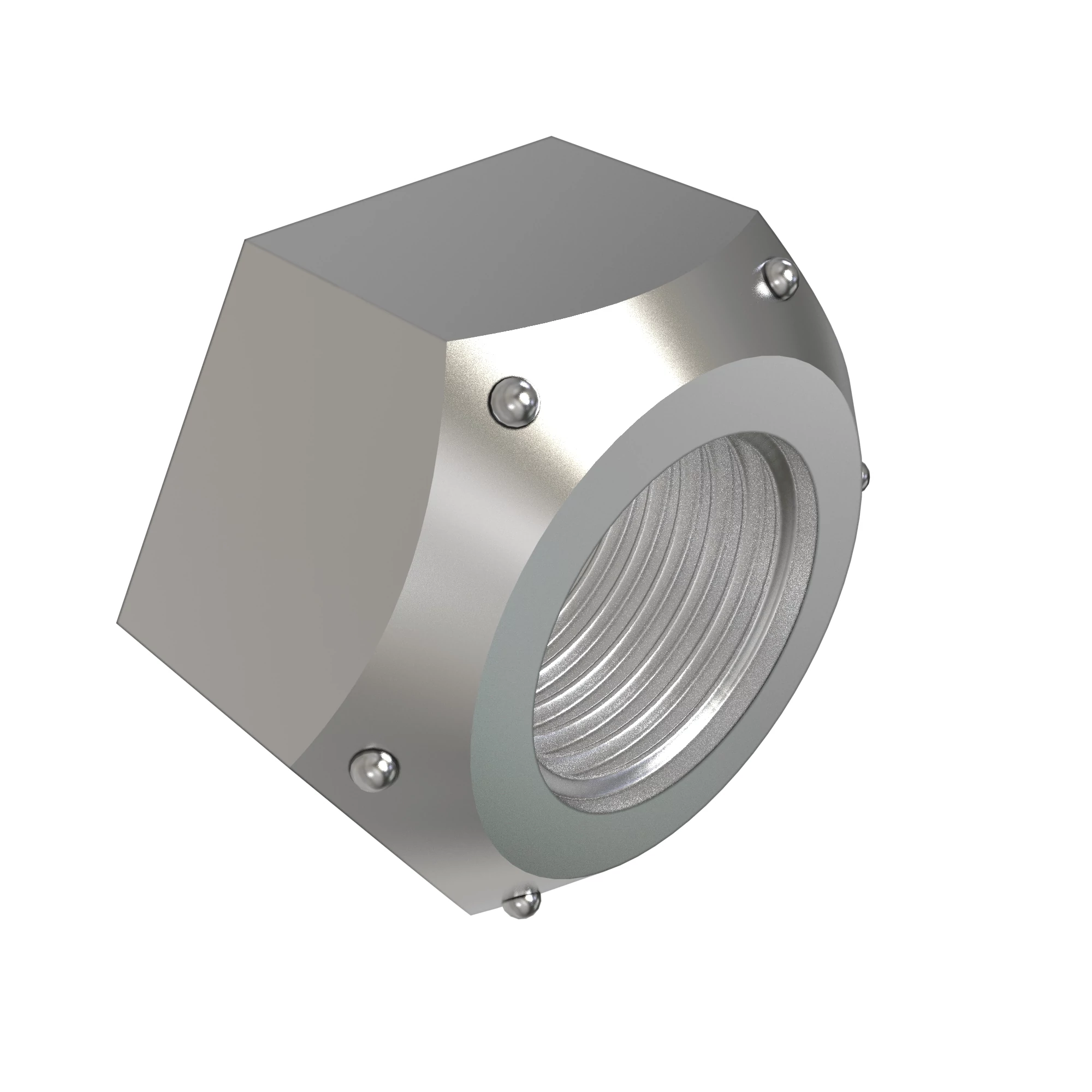 めるか UC29924: Hexagonal Lock Nut, 1/2