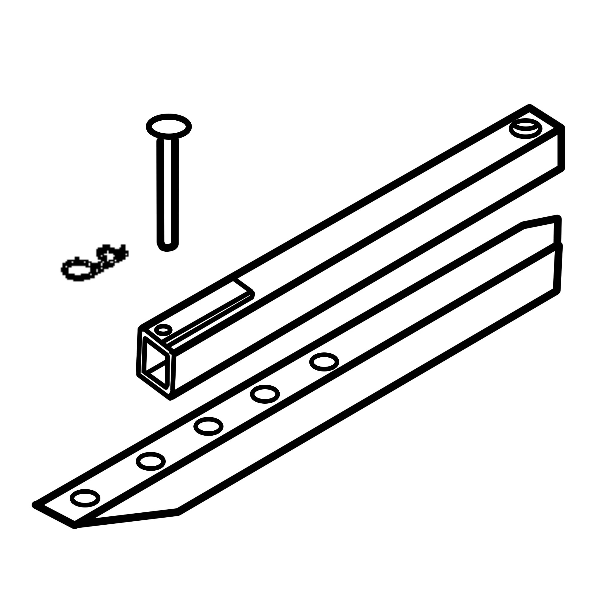John Deere Center Telescopic Wagon Hitch Attachment - BE21896