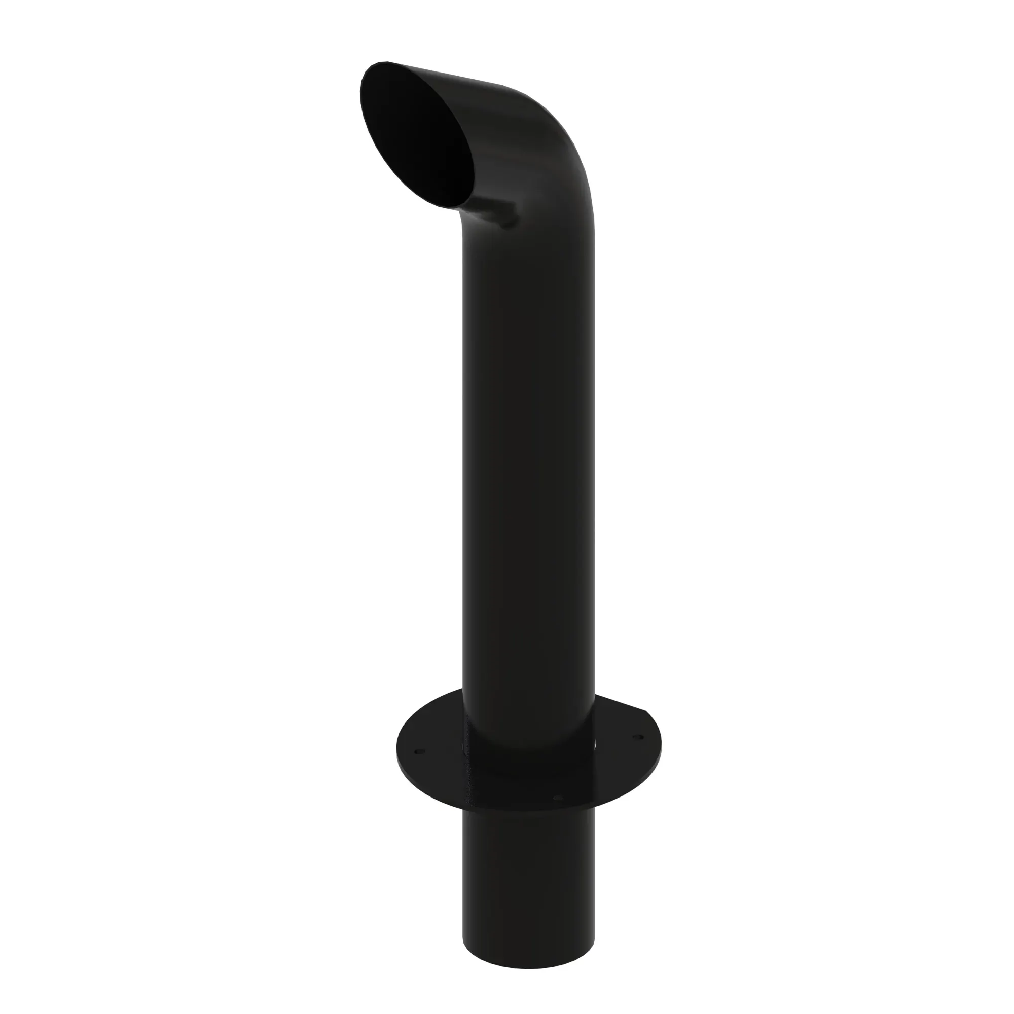 John Deere Black Curved Exhaust Pipe - AT502519