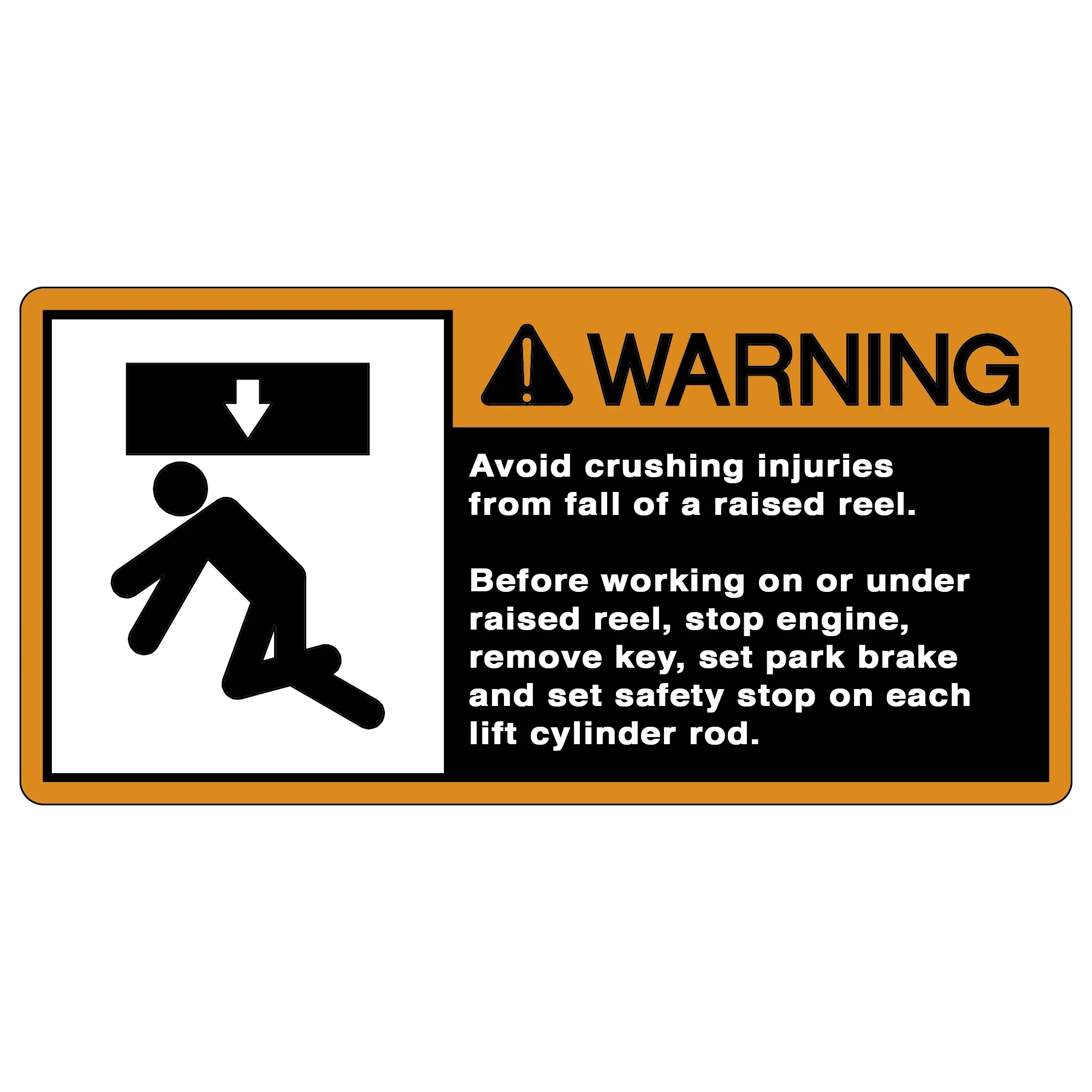 John Deere Safety Sign, Warning - H170871