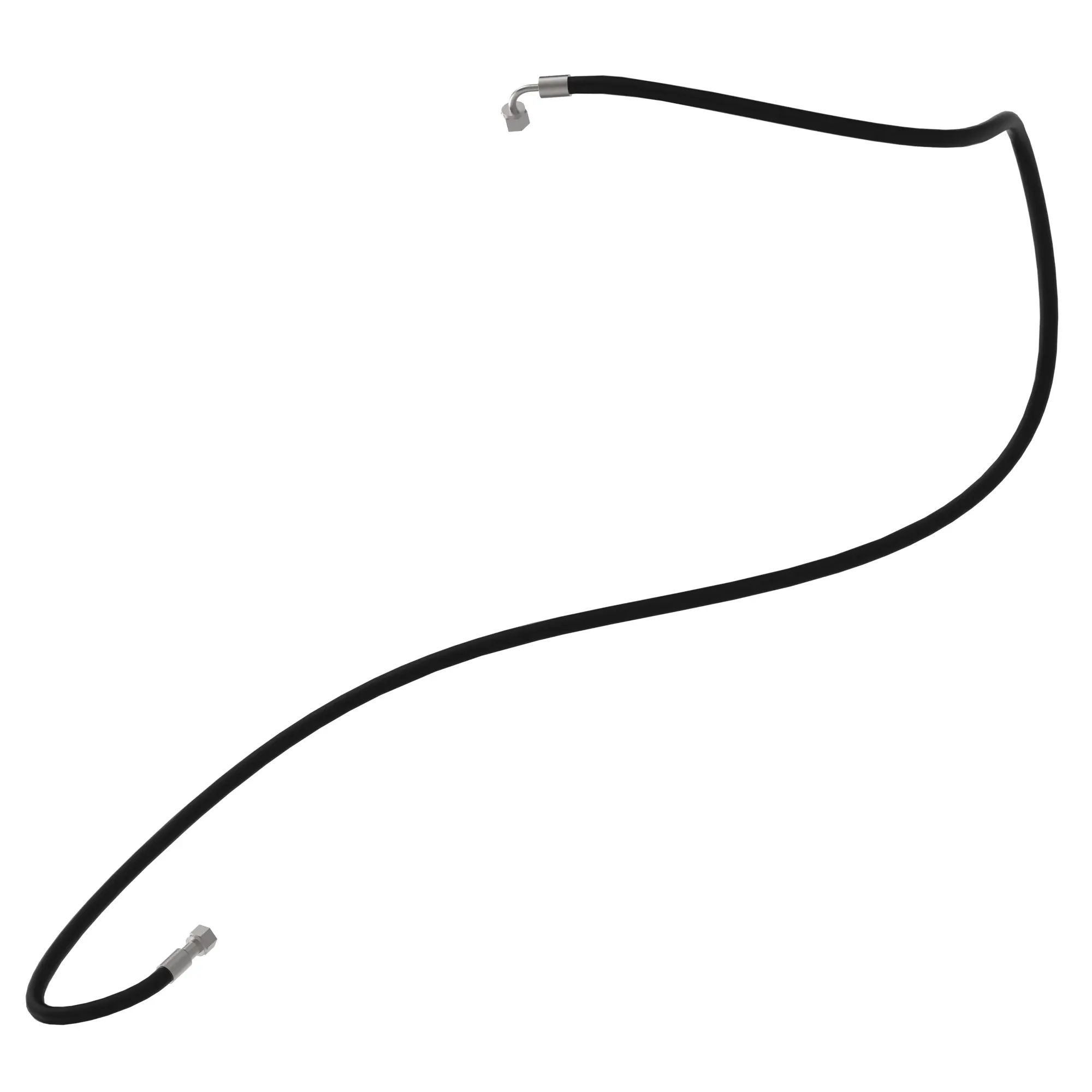 John Deere Non-Hardened Volcanized Rubber Hose with Nylon Braid - F072391