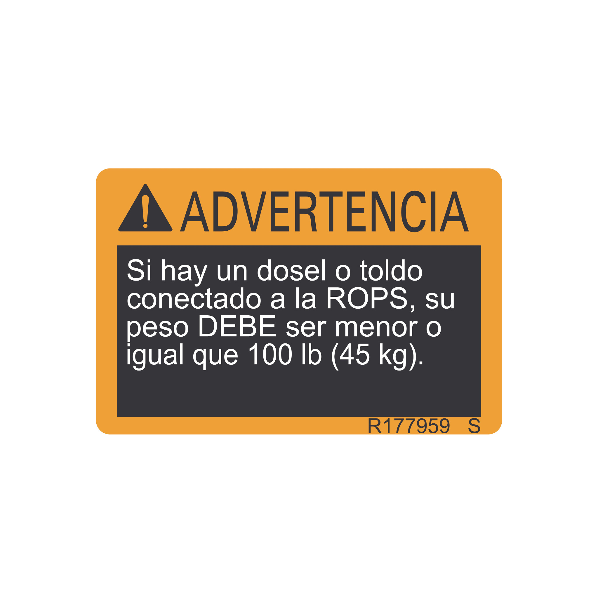 SAFETY SIGN, SAFETY SIGN, SPANISH R