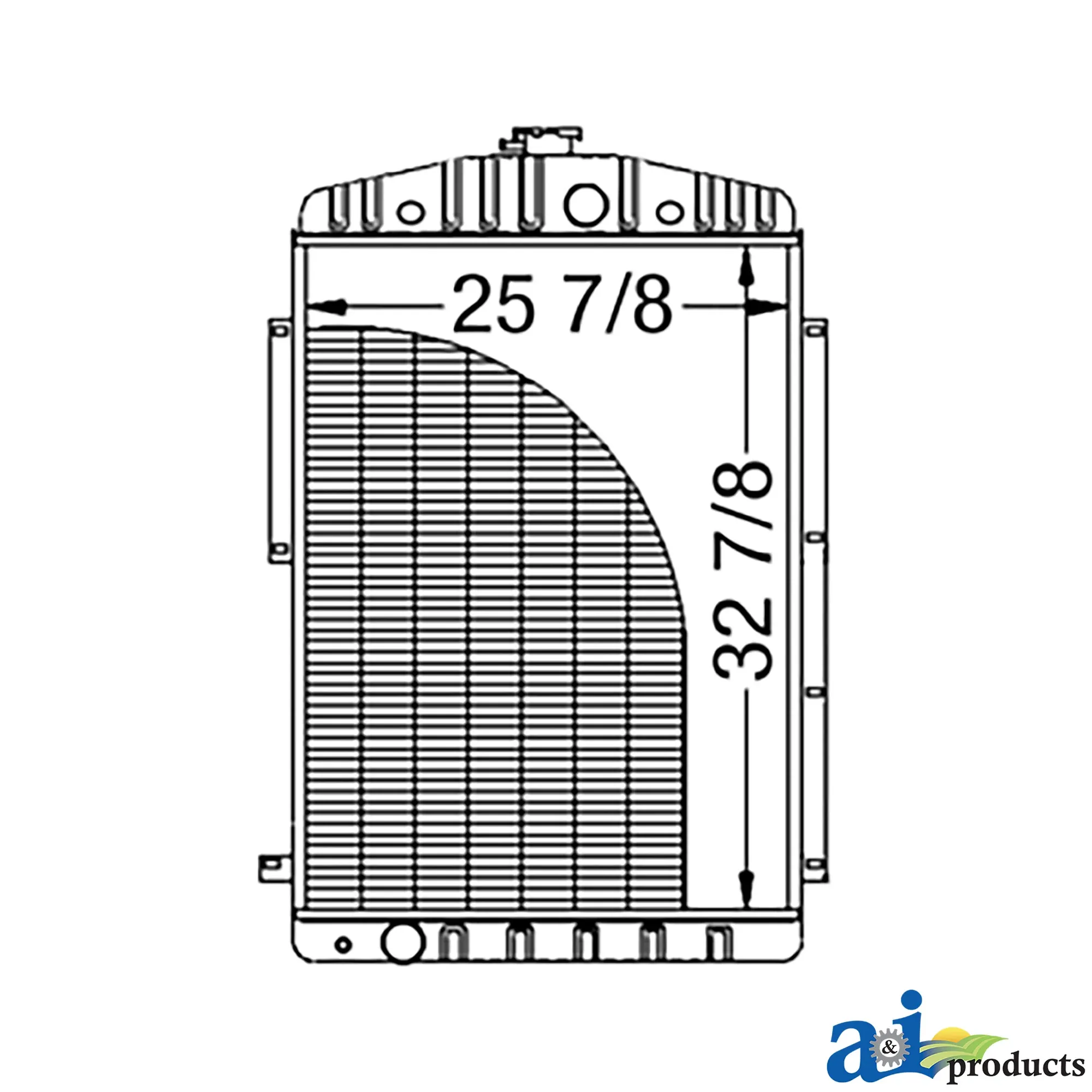 A&I Products Radiator - A-AH124728