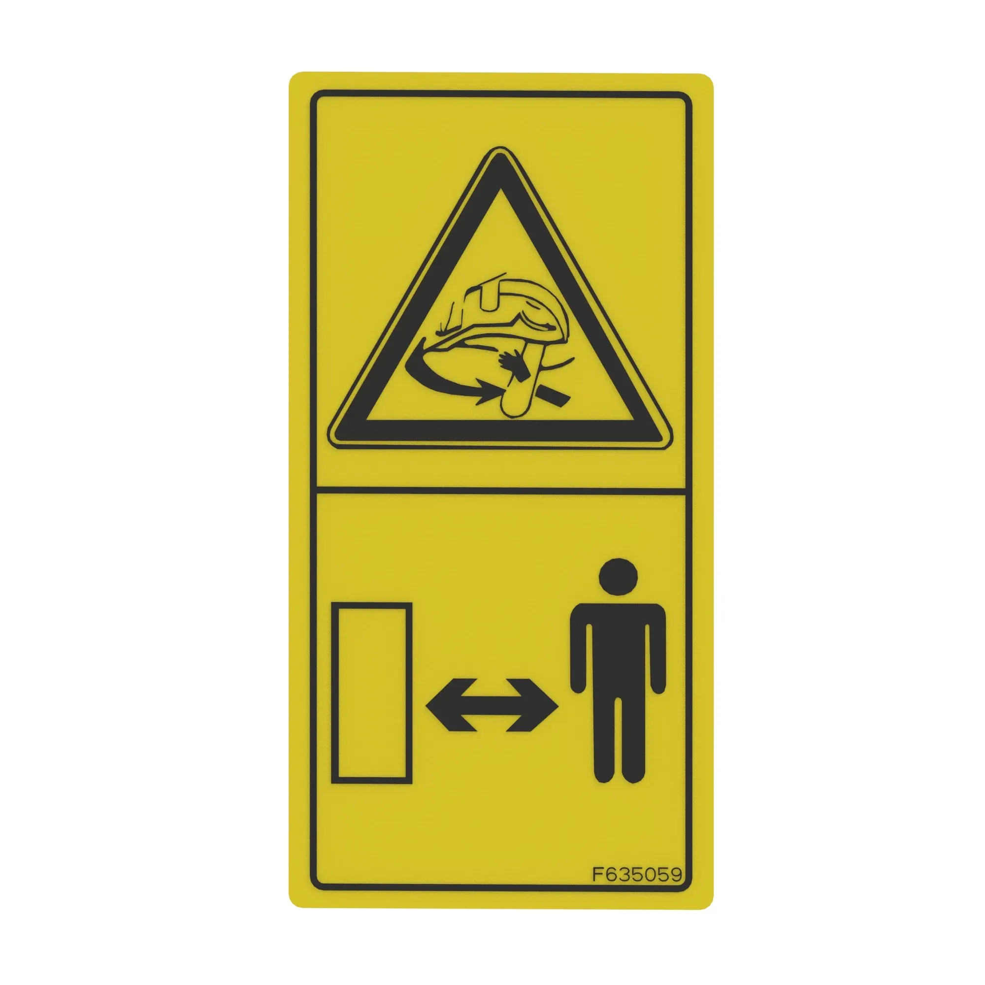 John Deere Label, Chain Saw, Keep Clear - F635059