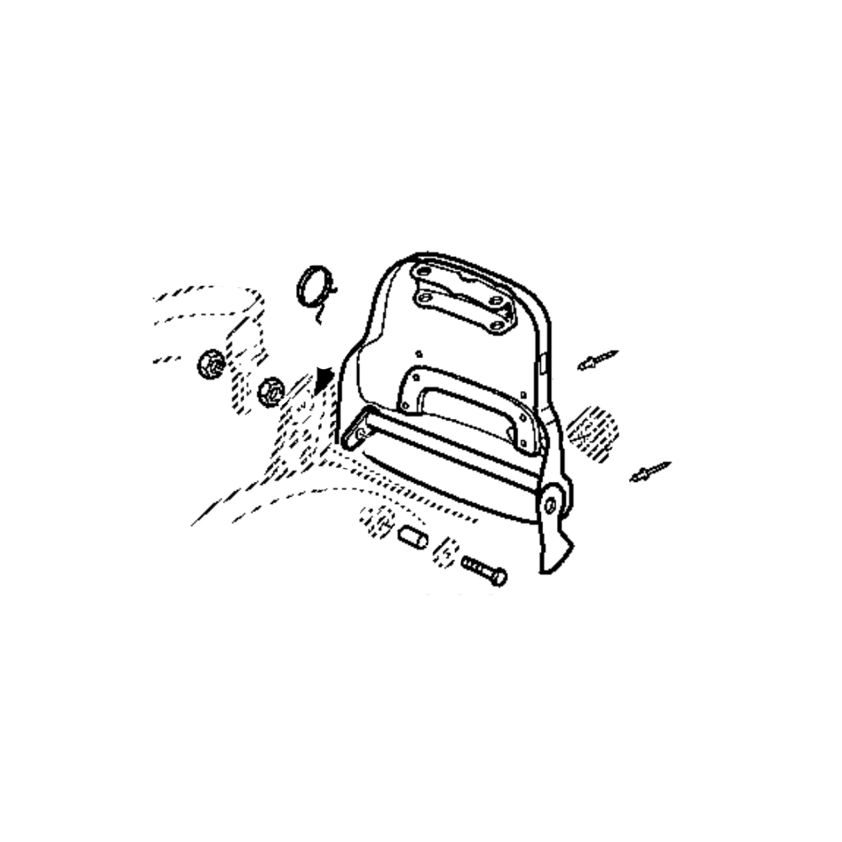 PLATE,BACKREST ASSY.
