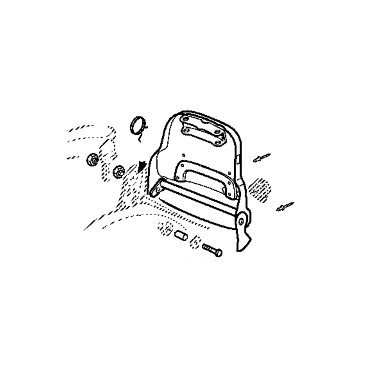 Plate, Backrest Assy.