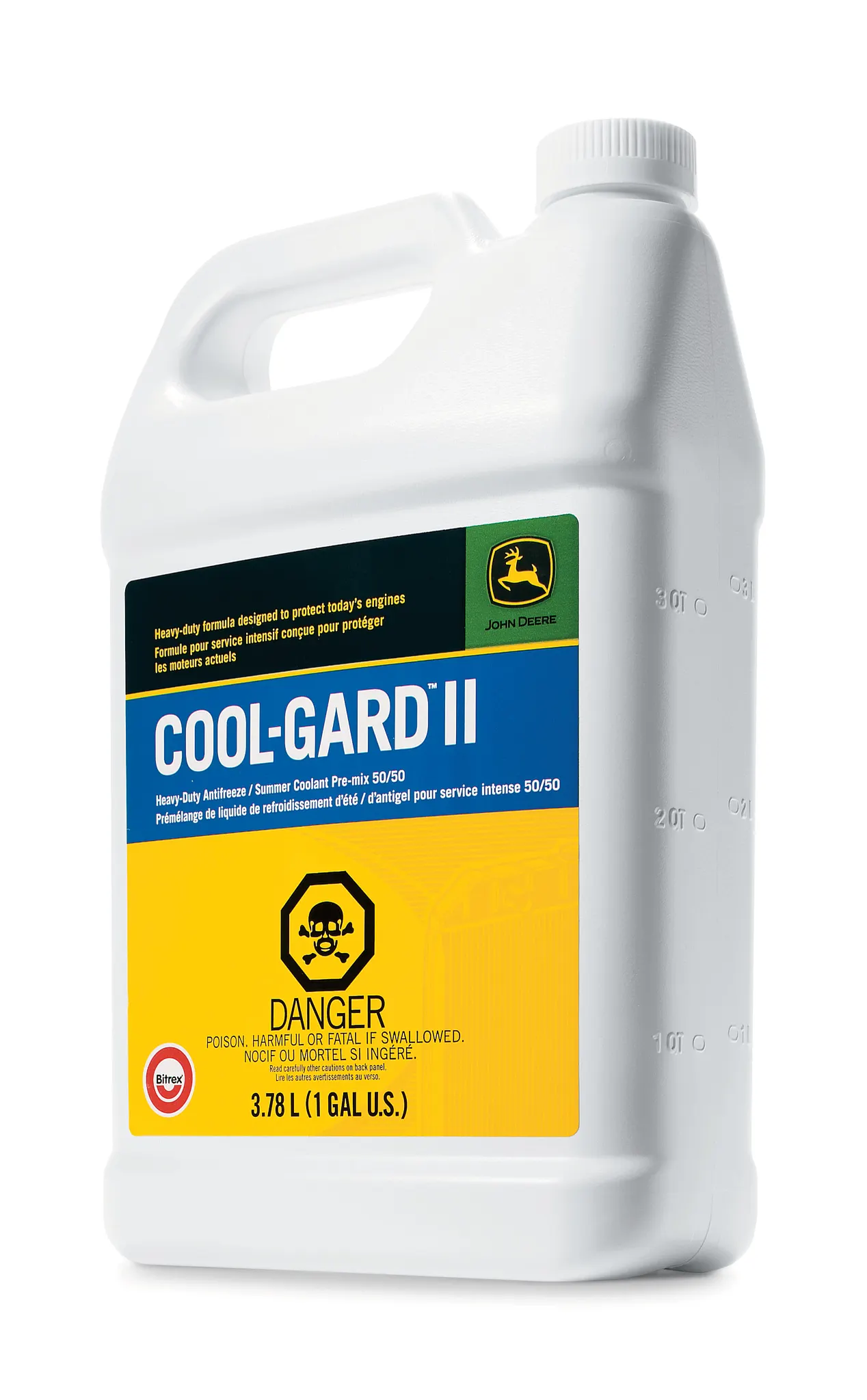 John Deere Coolant, Cool-Gard™ II, Pre-Mix (50/50), 3.78 Liter (1 Gallon) - TY26575