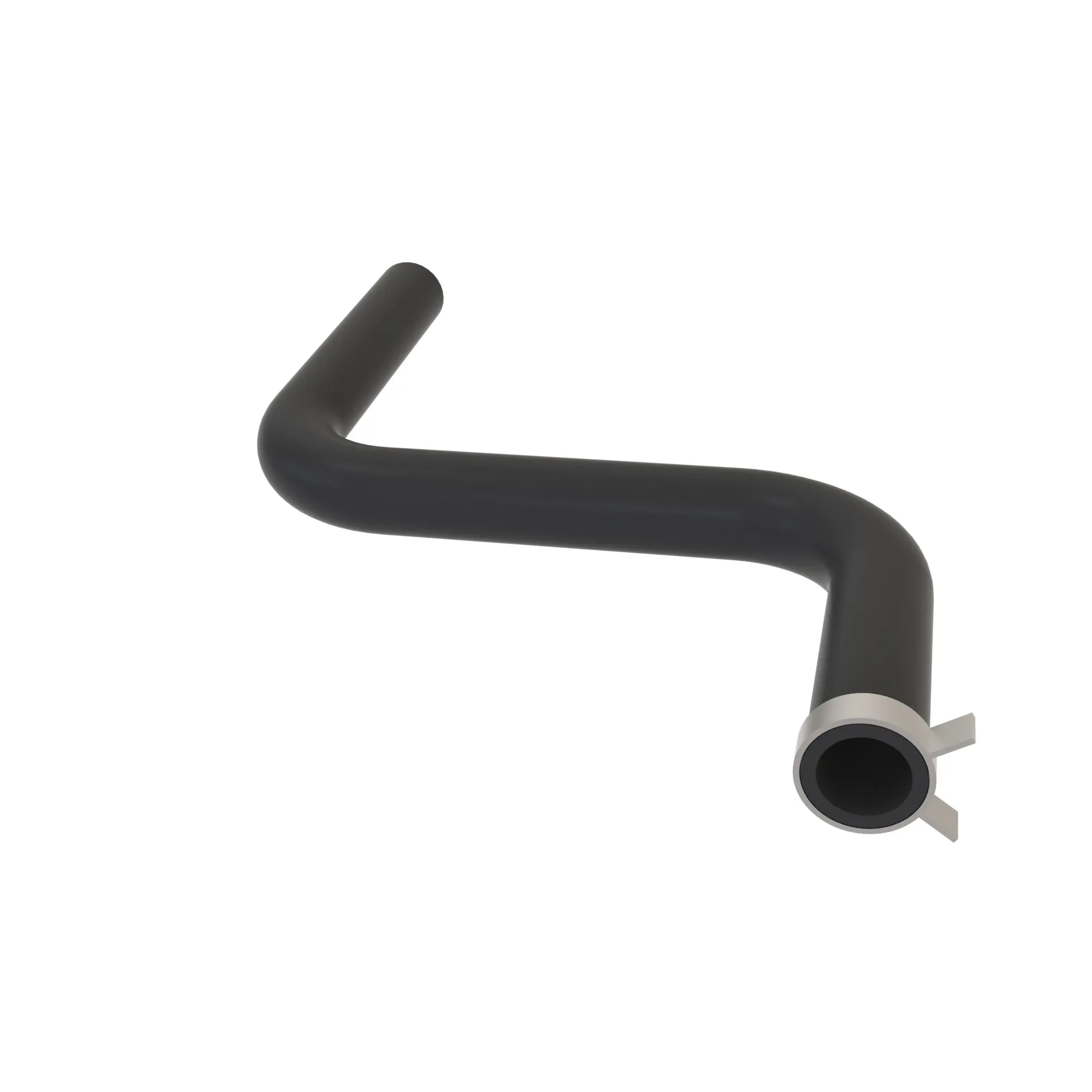 outlet radiator hose with constant tension clamp