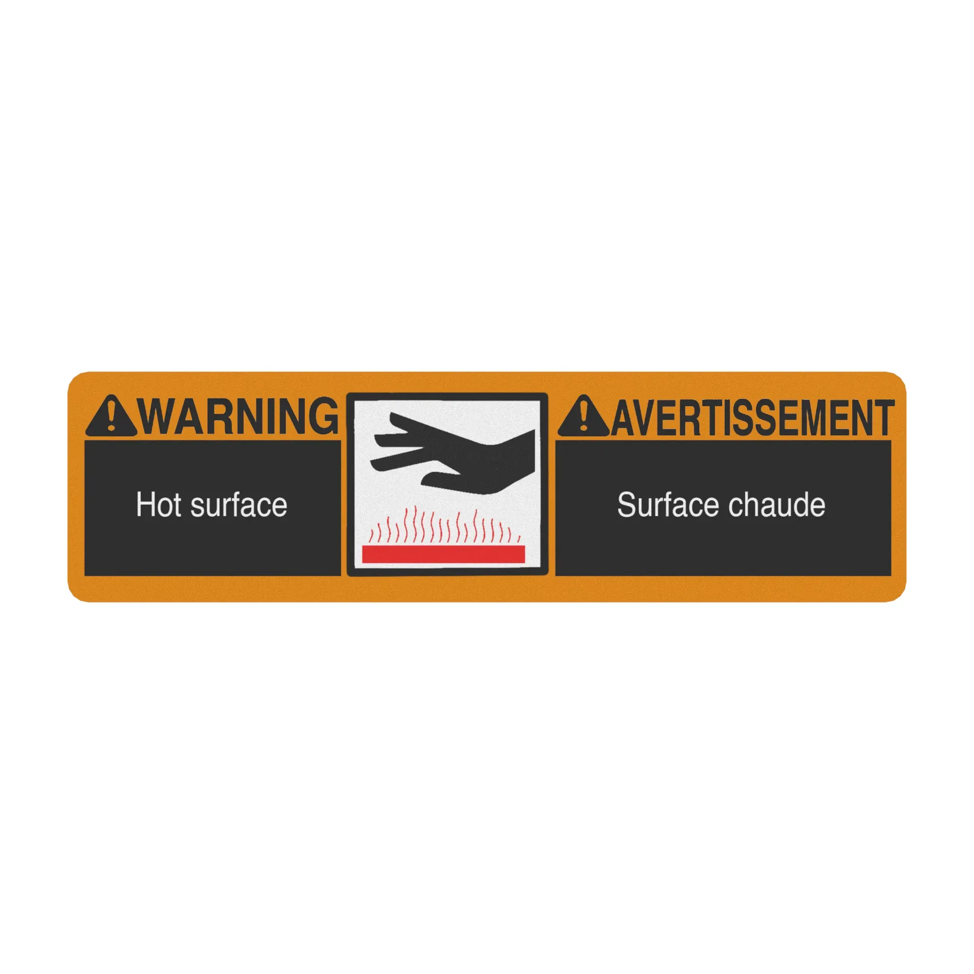 Label, Warning (Hot Surfaces)