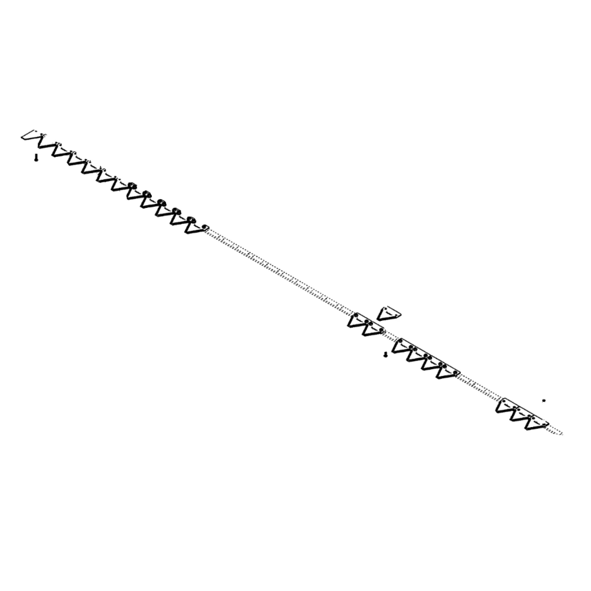 John Deere Right Side Cutterbar, 9 Serrations per Inch - AFH215264