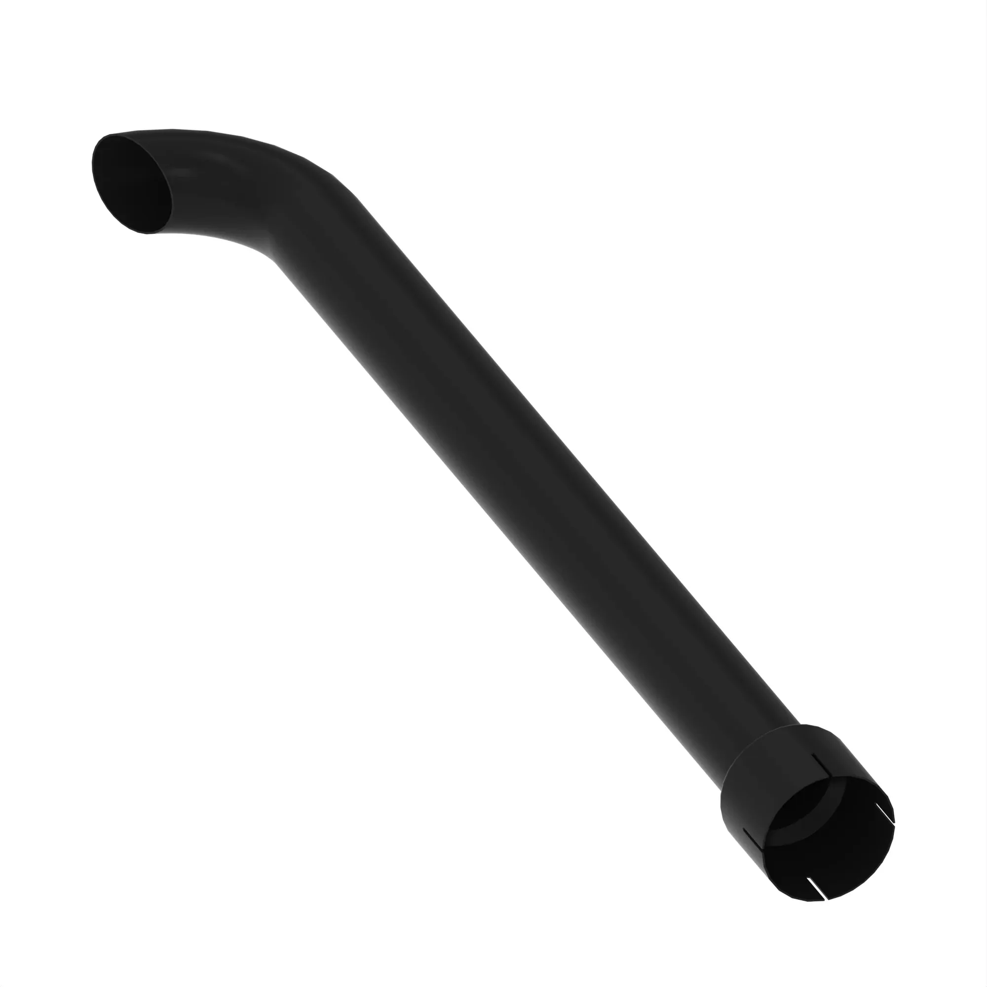 EXTENSION, EXHAUST W/OCLAMP (BLACK)