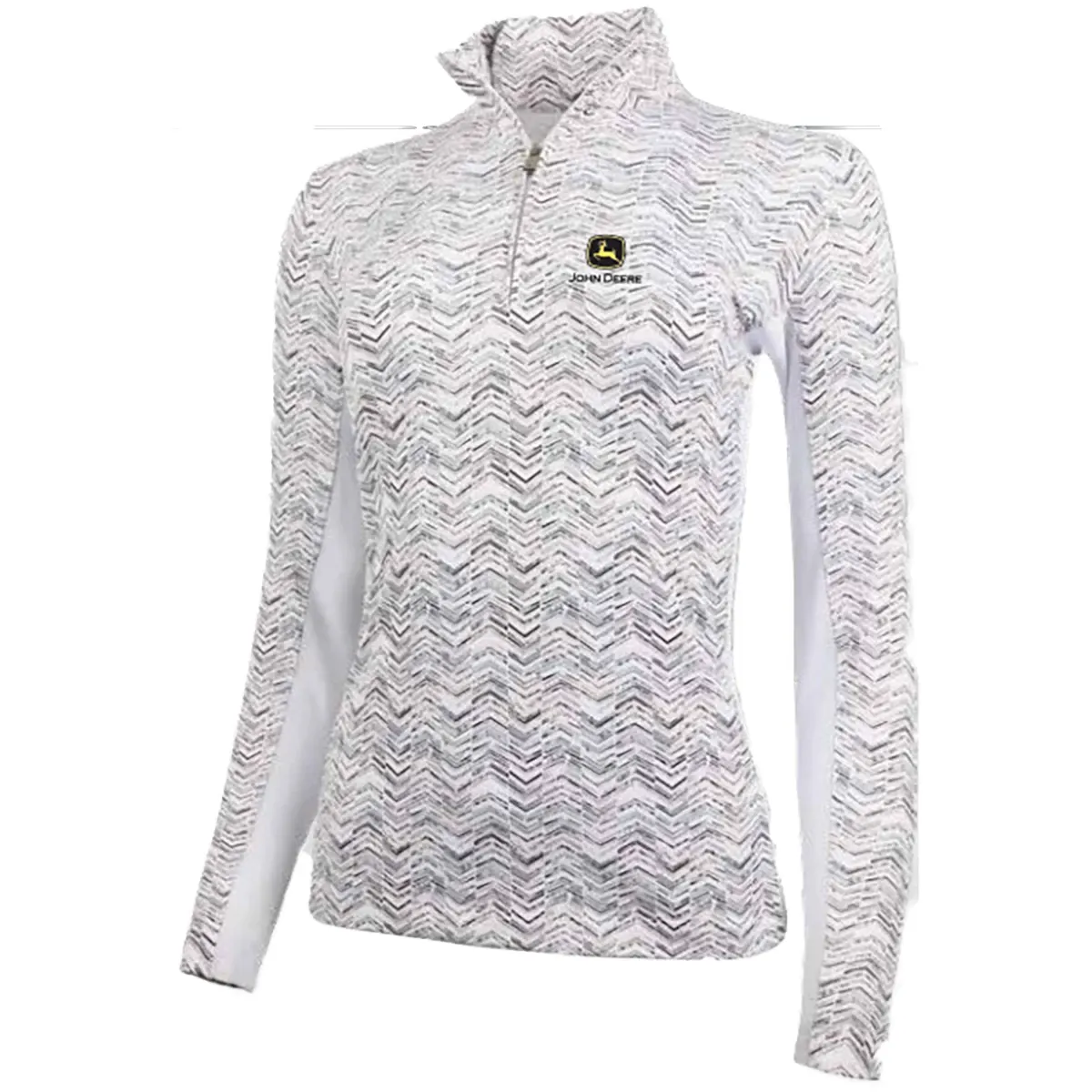 Ladies Fit Patterned Quarter Zip