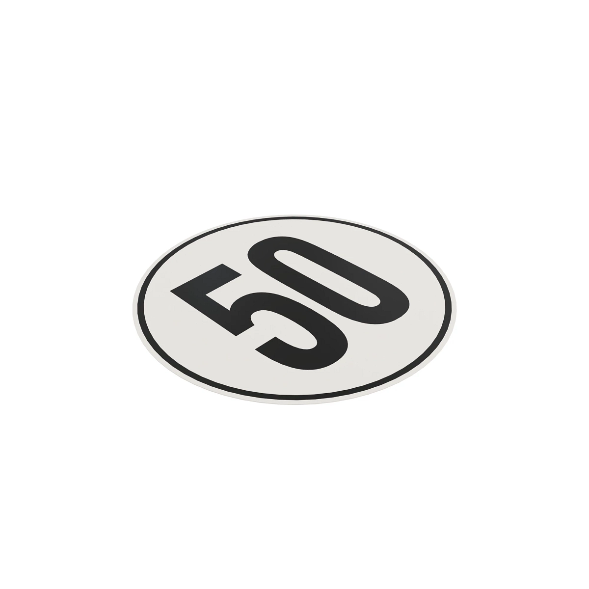 Aufkleber 50 Km/H