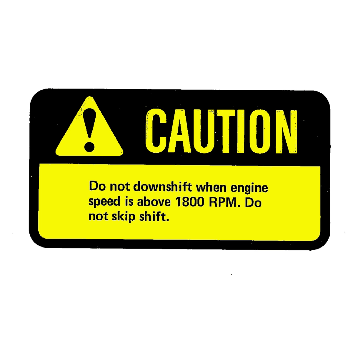 Label, Caution, English