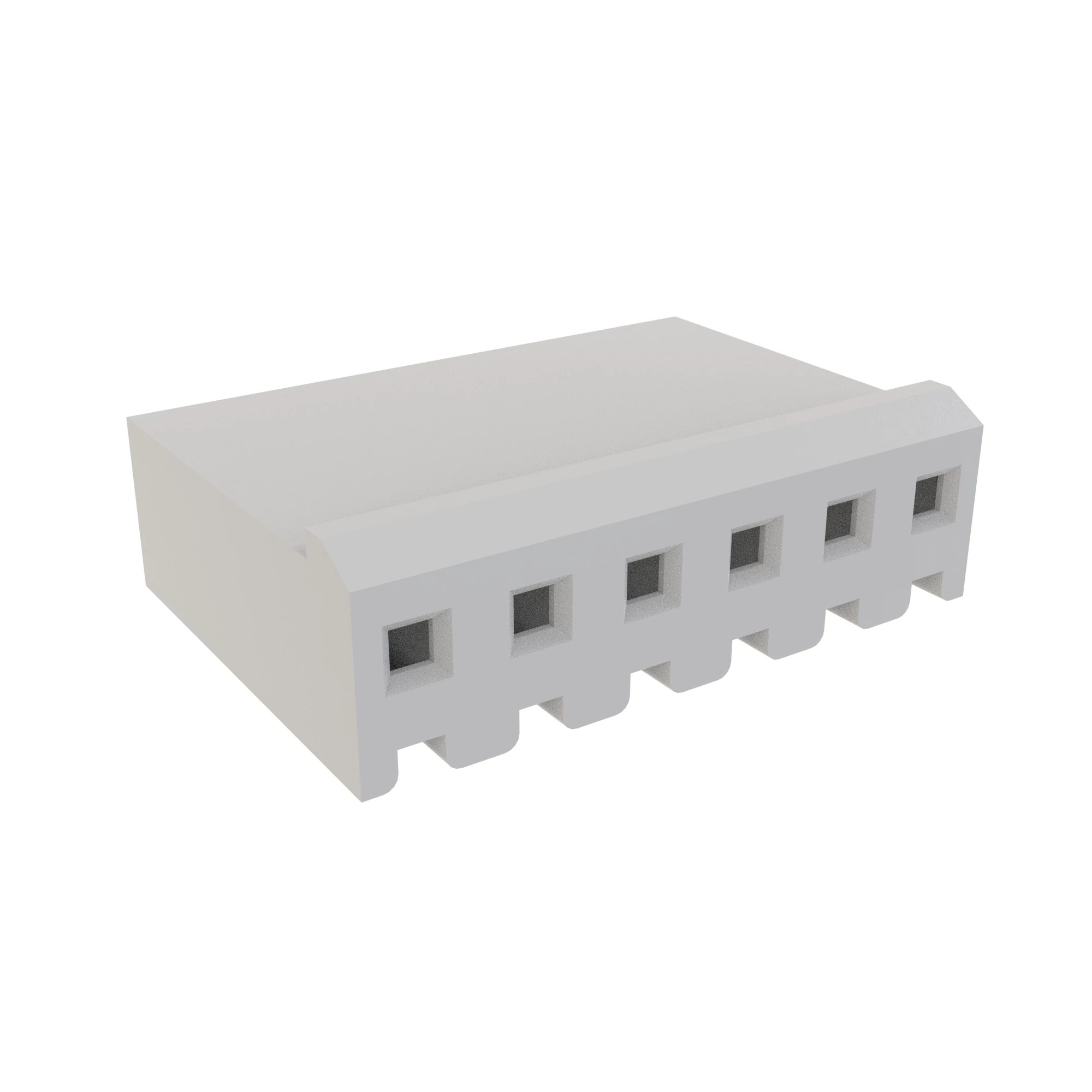 CONN TYCO SL156 6W F WHITE NYLON
