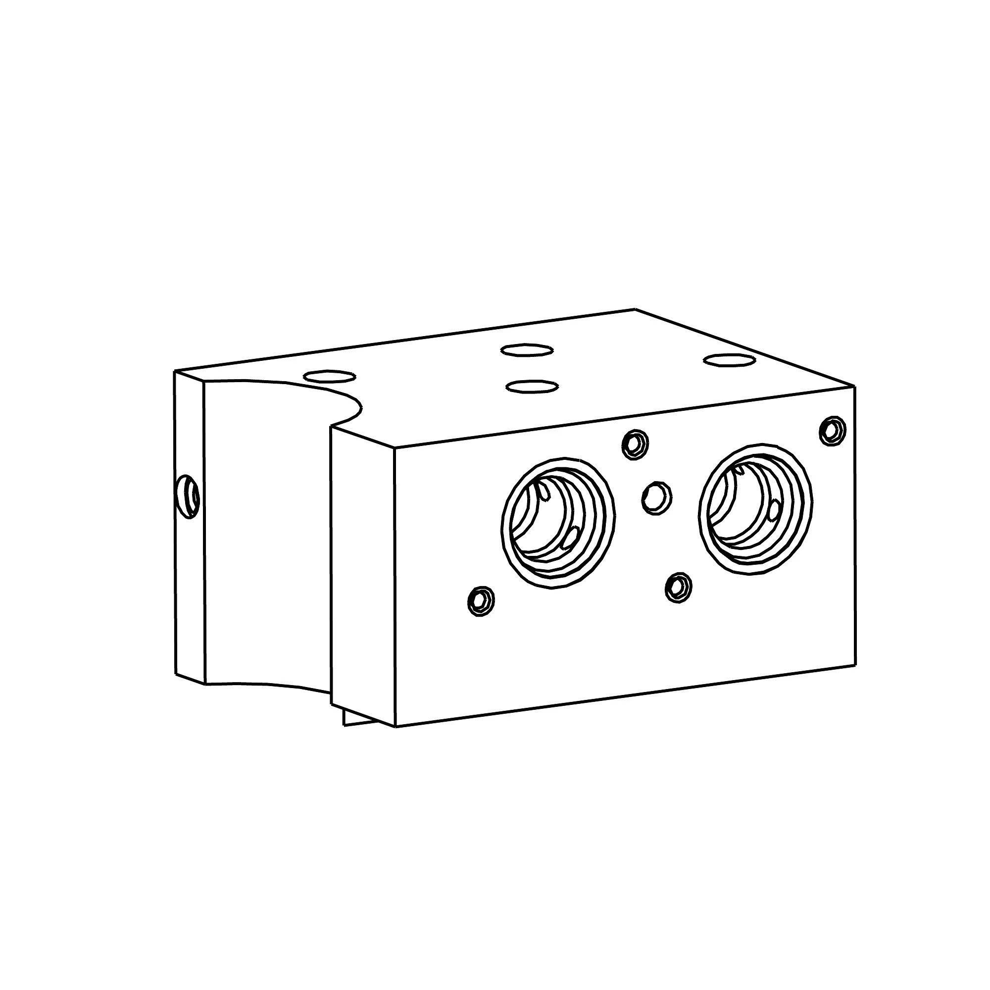 BLOCK, EH MAIN RELIEF ENDCAP ASSY