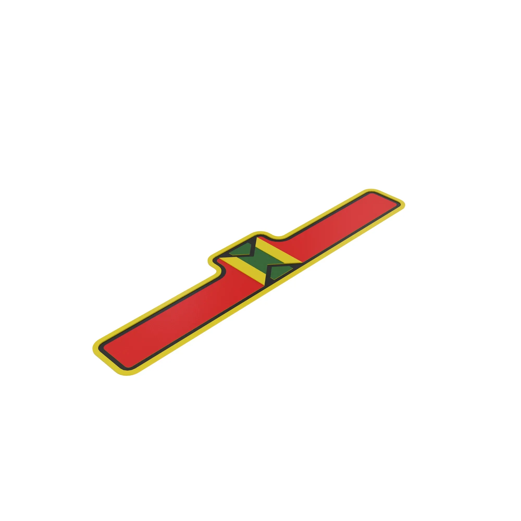John Deere Outer Draper Belt Slide Label - HXE37821