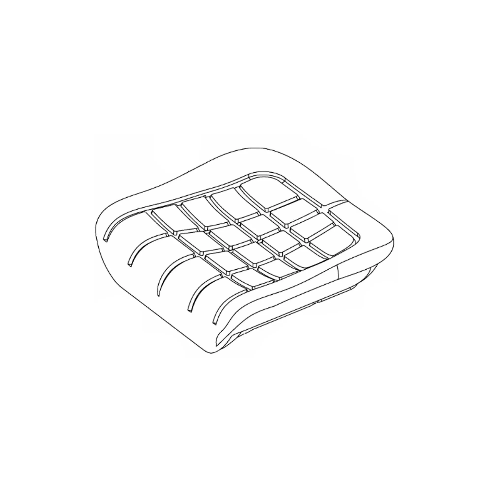 John Deere Seat Base, Bottom Cushion - SJ37581