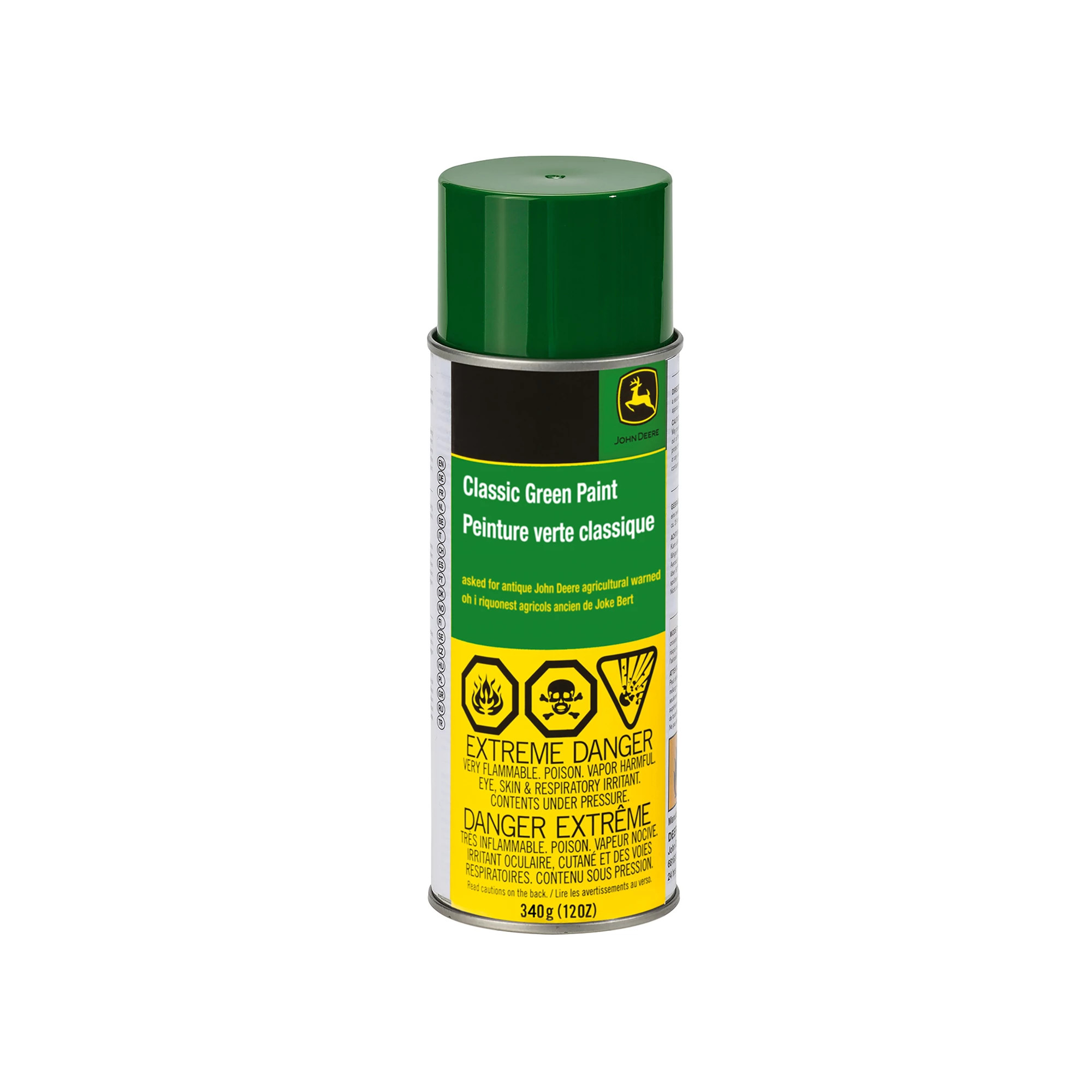 John Deere Ag and Turf Classic Green Spray Paint, 340 gram (12 Oz) Aerosol - TY25644