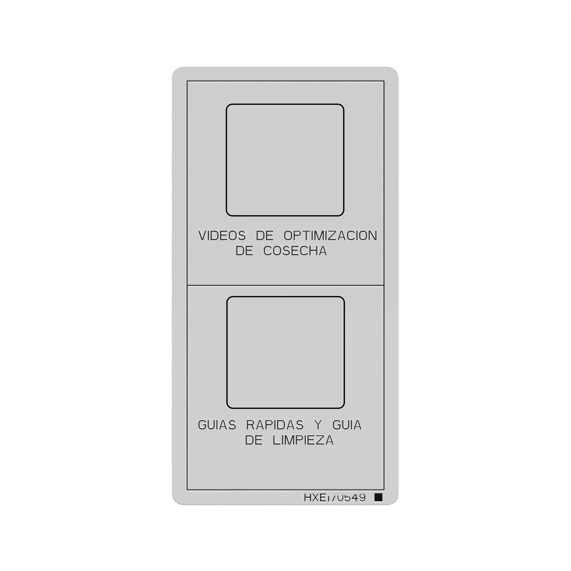John Deere QR Code Quick Guide - HXE170549