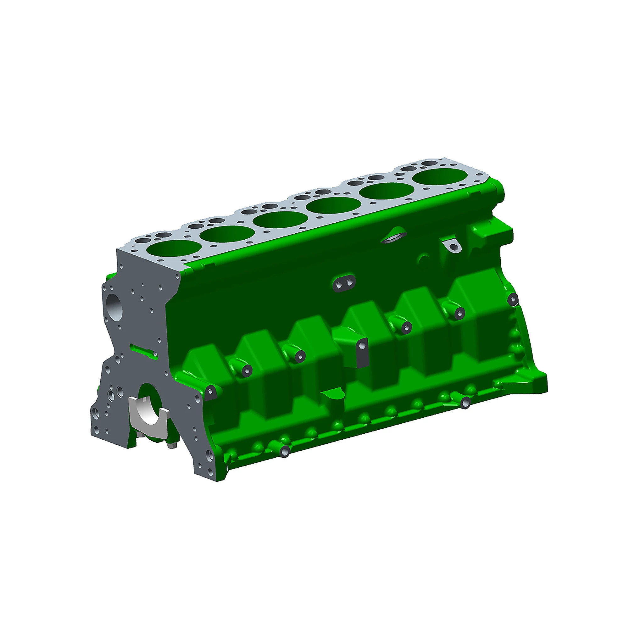 John Deere Engine Cylinder Block Assembly, 6 Cylinder - RE50657