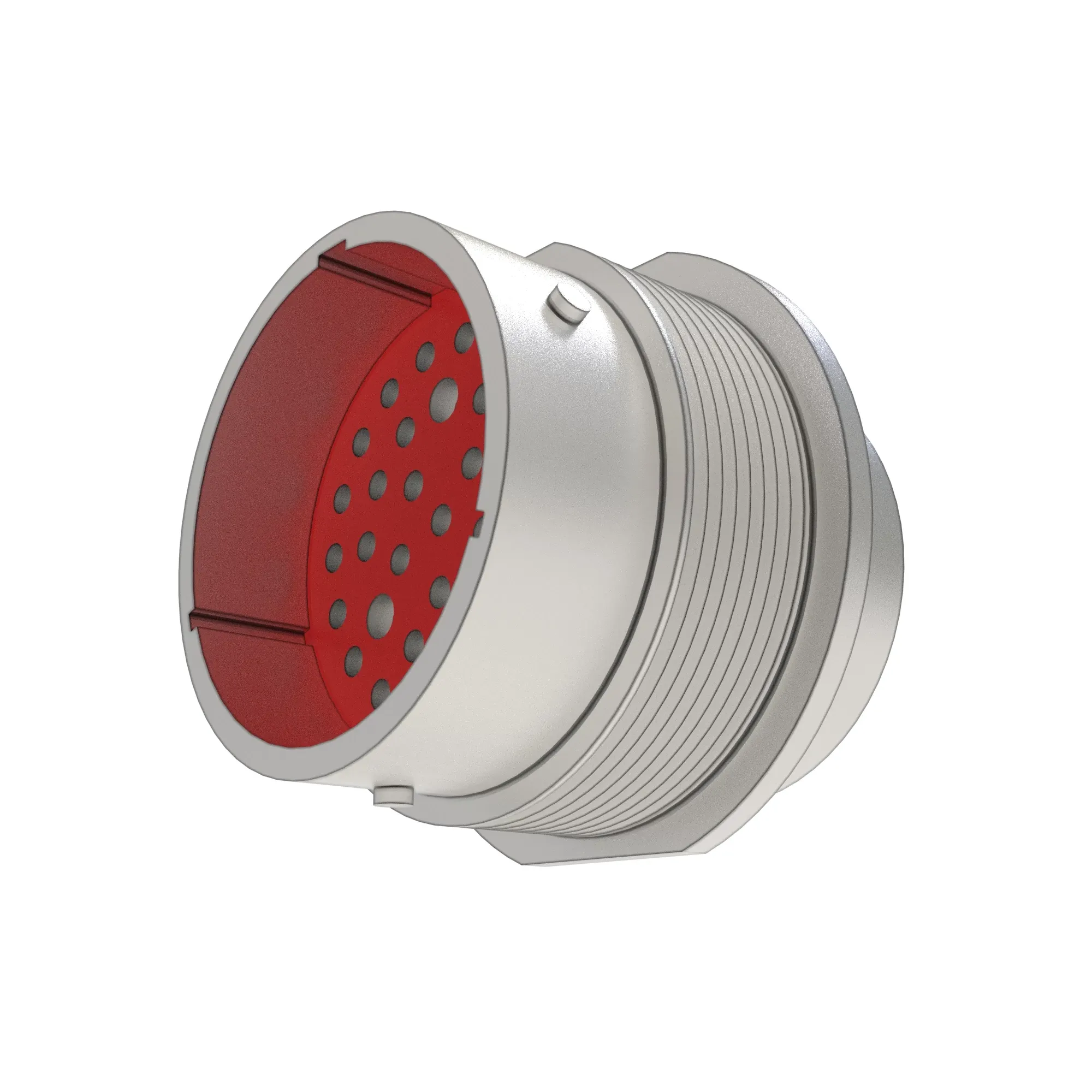 John Deere Silver External Electrical Connector Housing, 35 Cavities - 57M7664