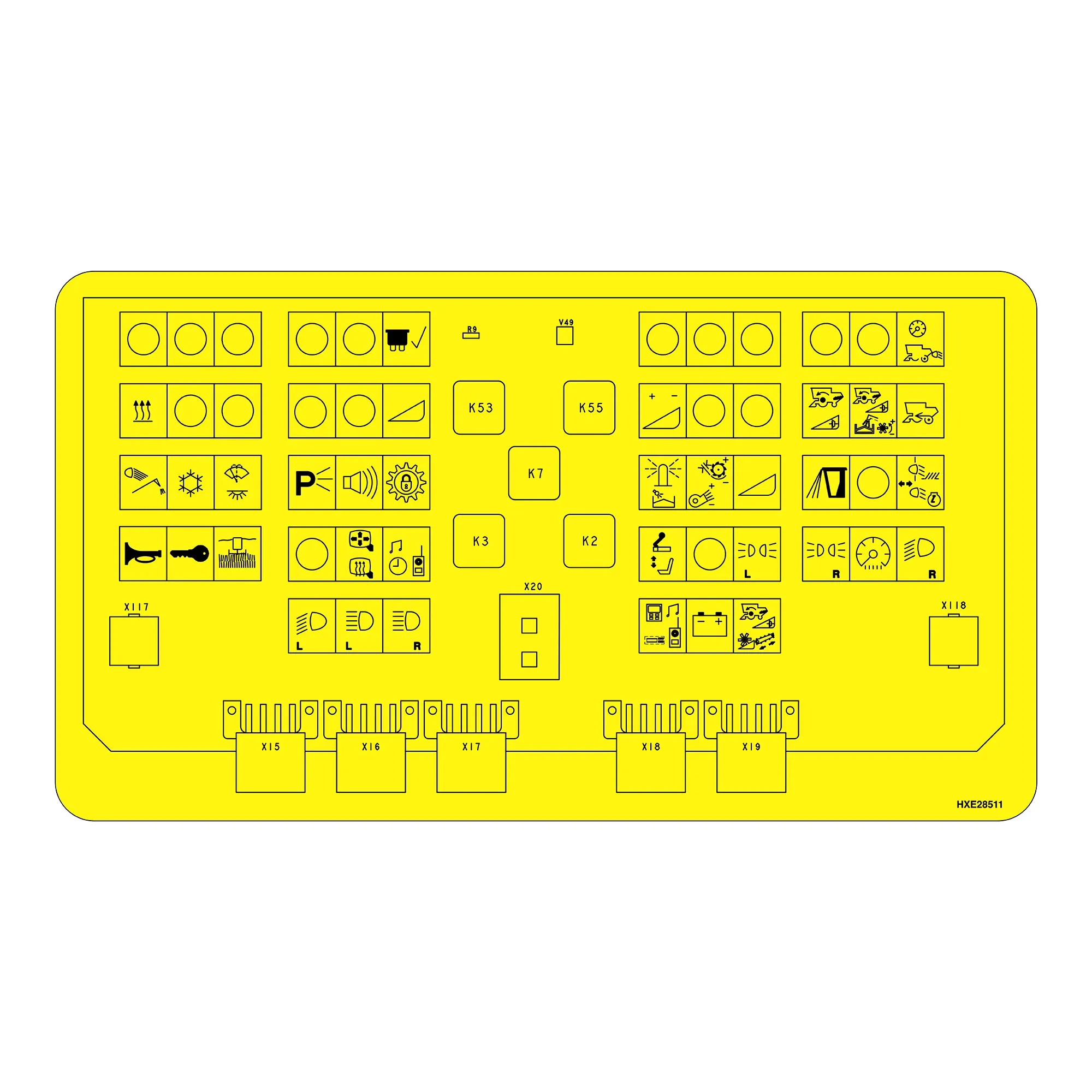John Deere Label - HXE28511