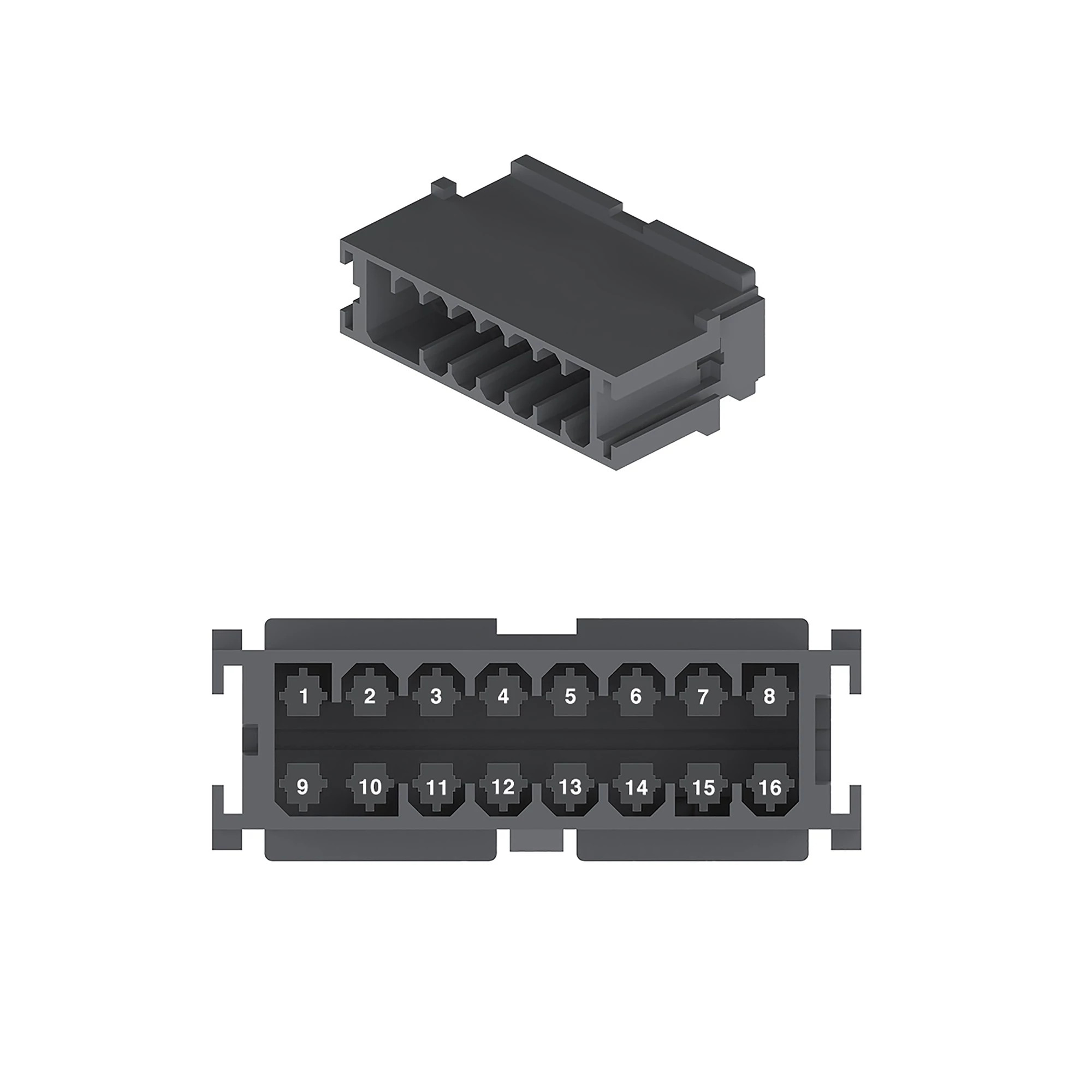 MOLEX MINI-FIT 16W PLUG W/TPA