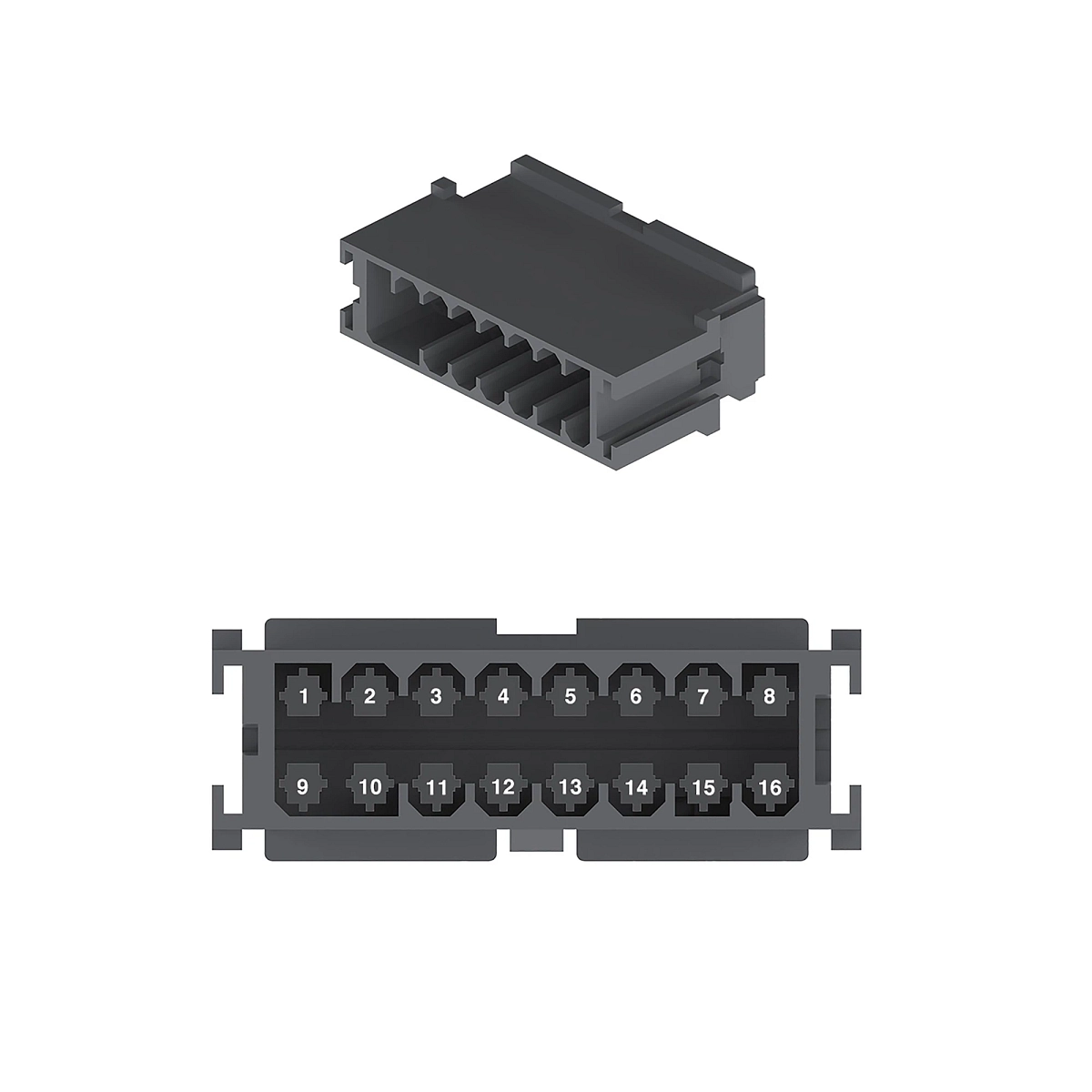 Molex Mini-Fit 16W Plug W/Tpa