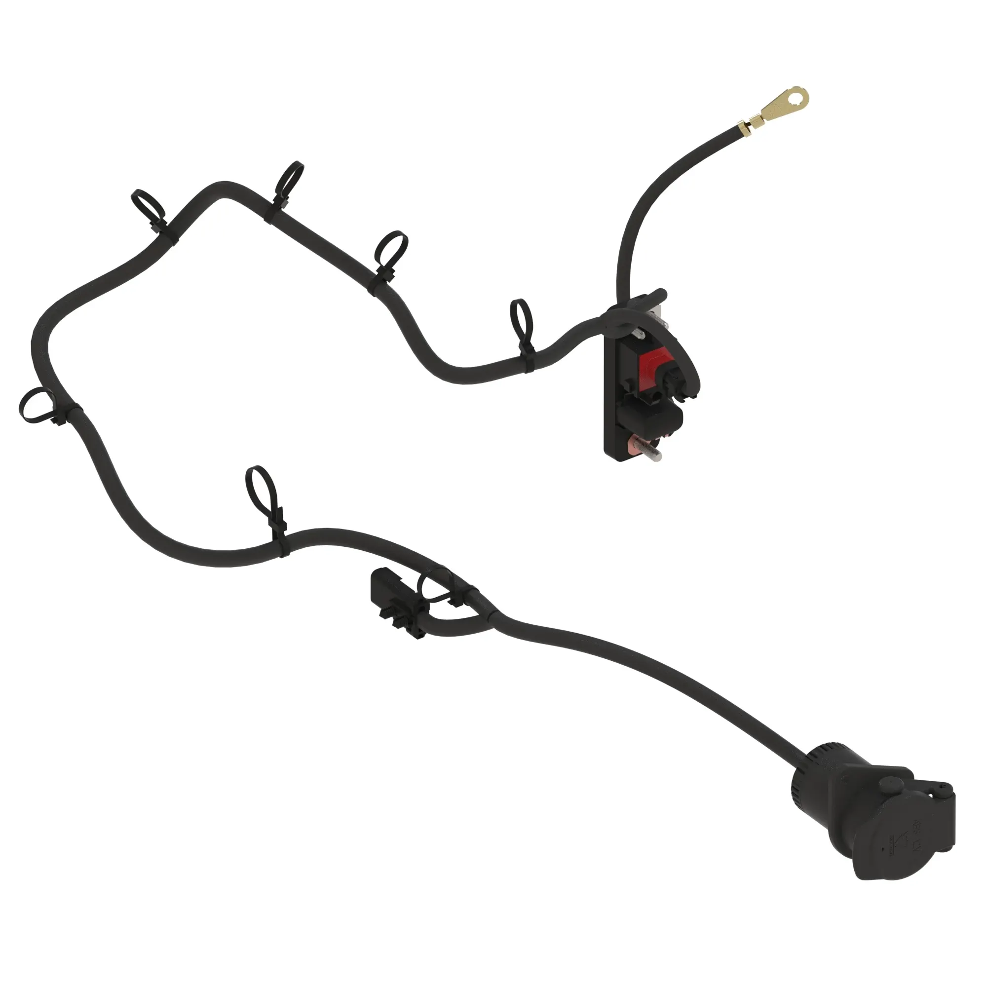 John Deere Chassis Wiring Harness with Air Trailer Brake - TA18610