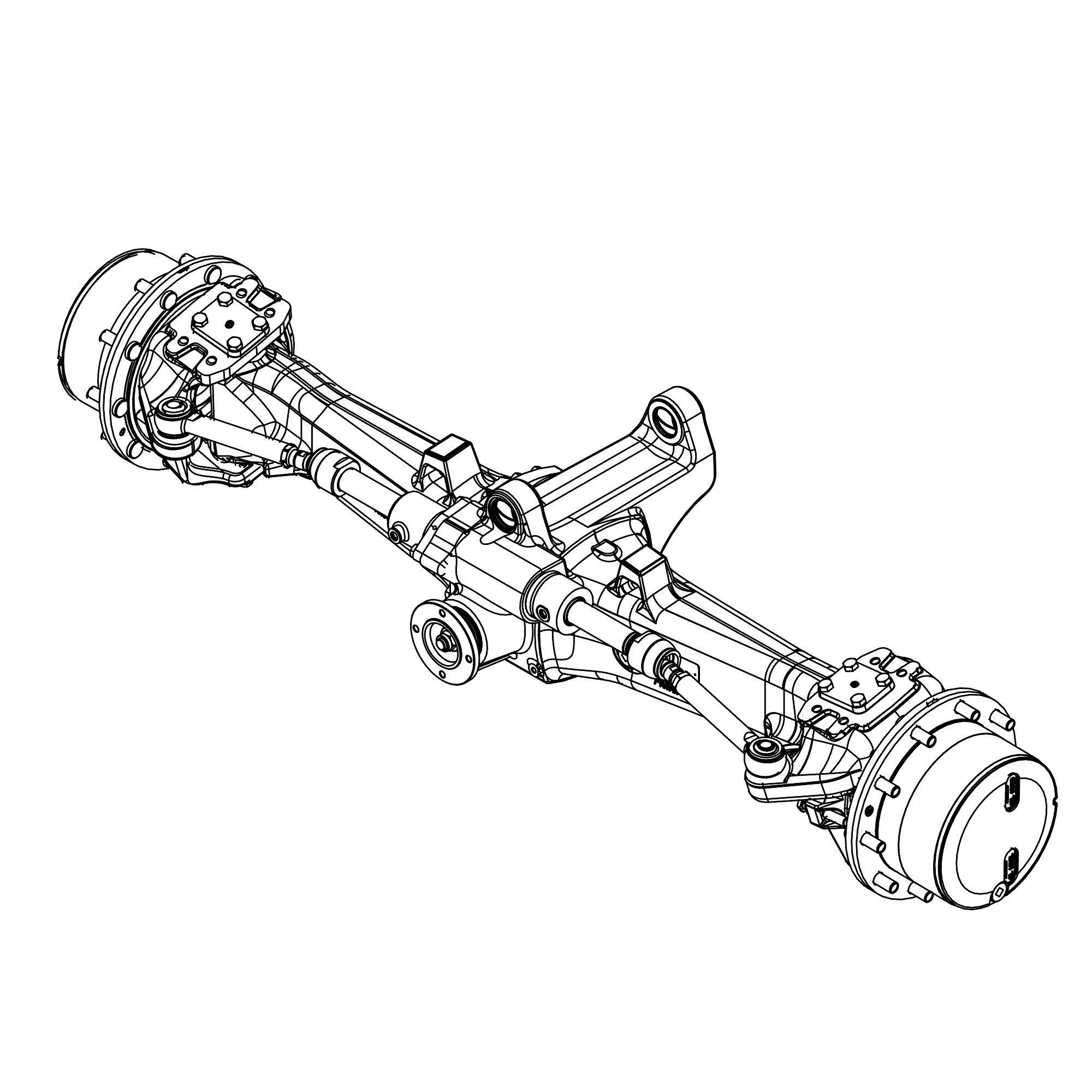 John Deere MFWD Axle Assembly without TLS, Ratio 15.6 - AL173216