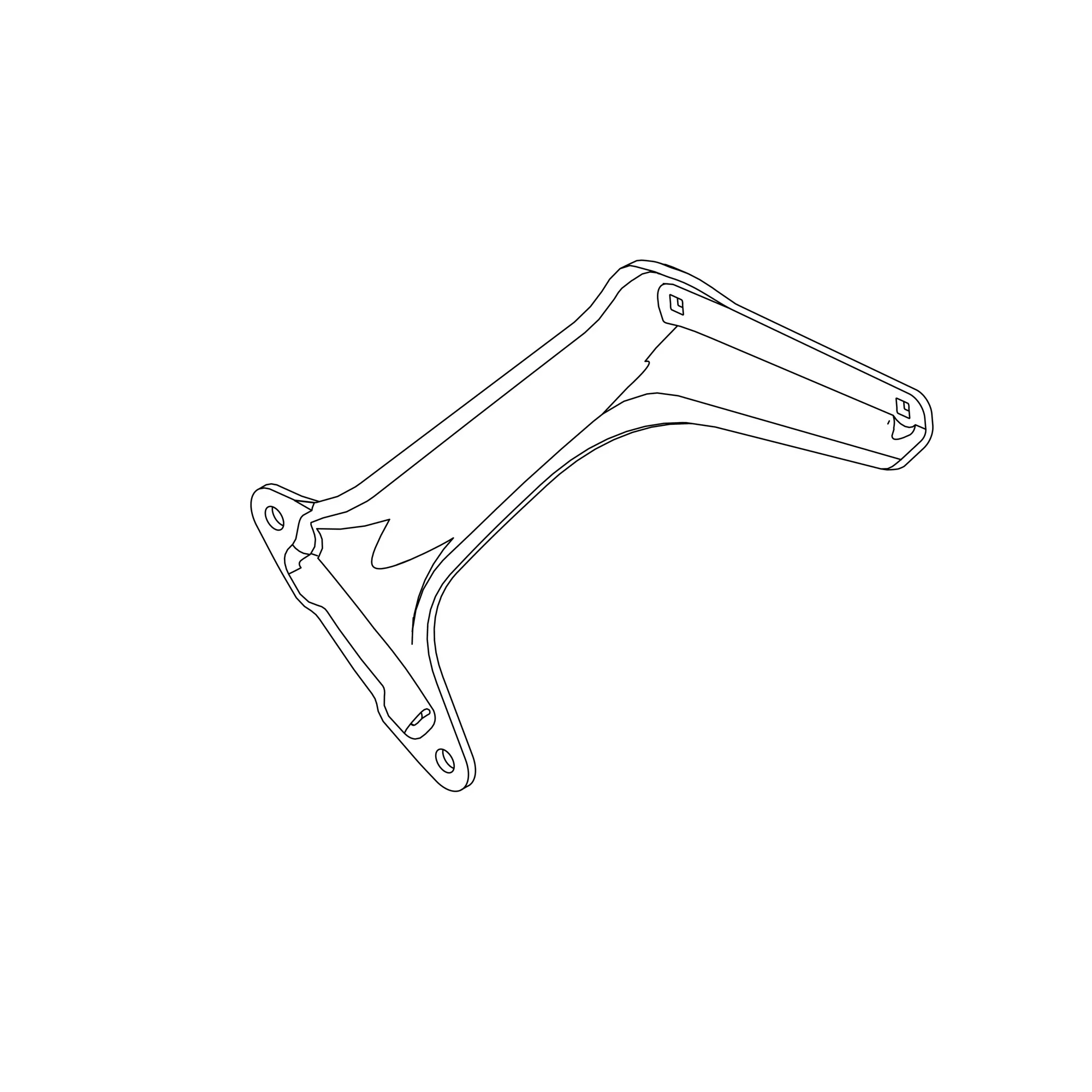 John Deere Rear Hopper Support, Right Side - A92723