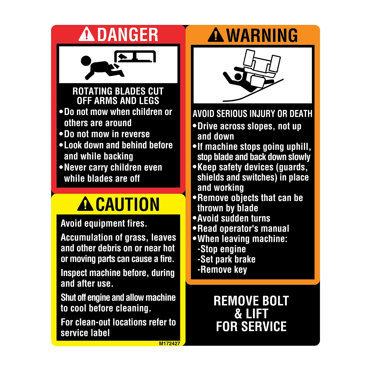Label, Danger/Warning/Caution Z5, E