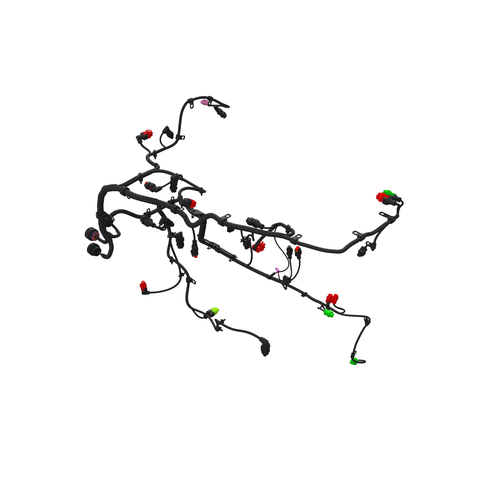 John Deere Engine Wiring Harness, Level 33 - DZ114303