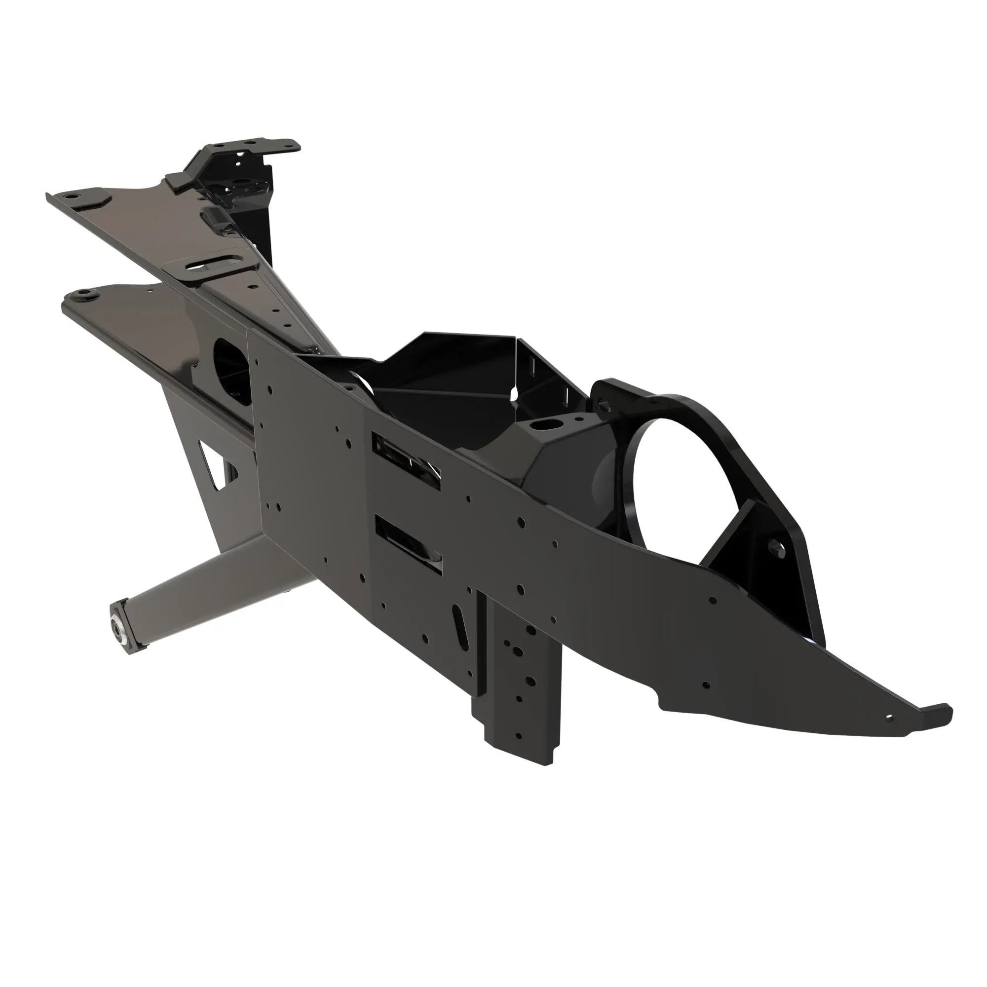 John Deere Flex Draper Cutting Platform Left Side Outer Floor Arm Mount - AXE54062