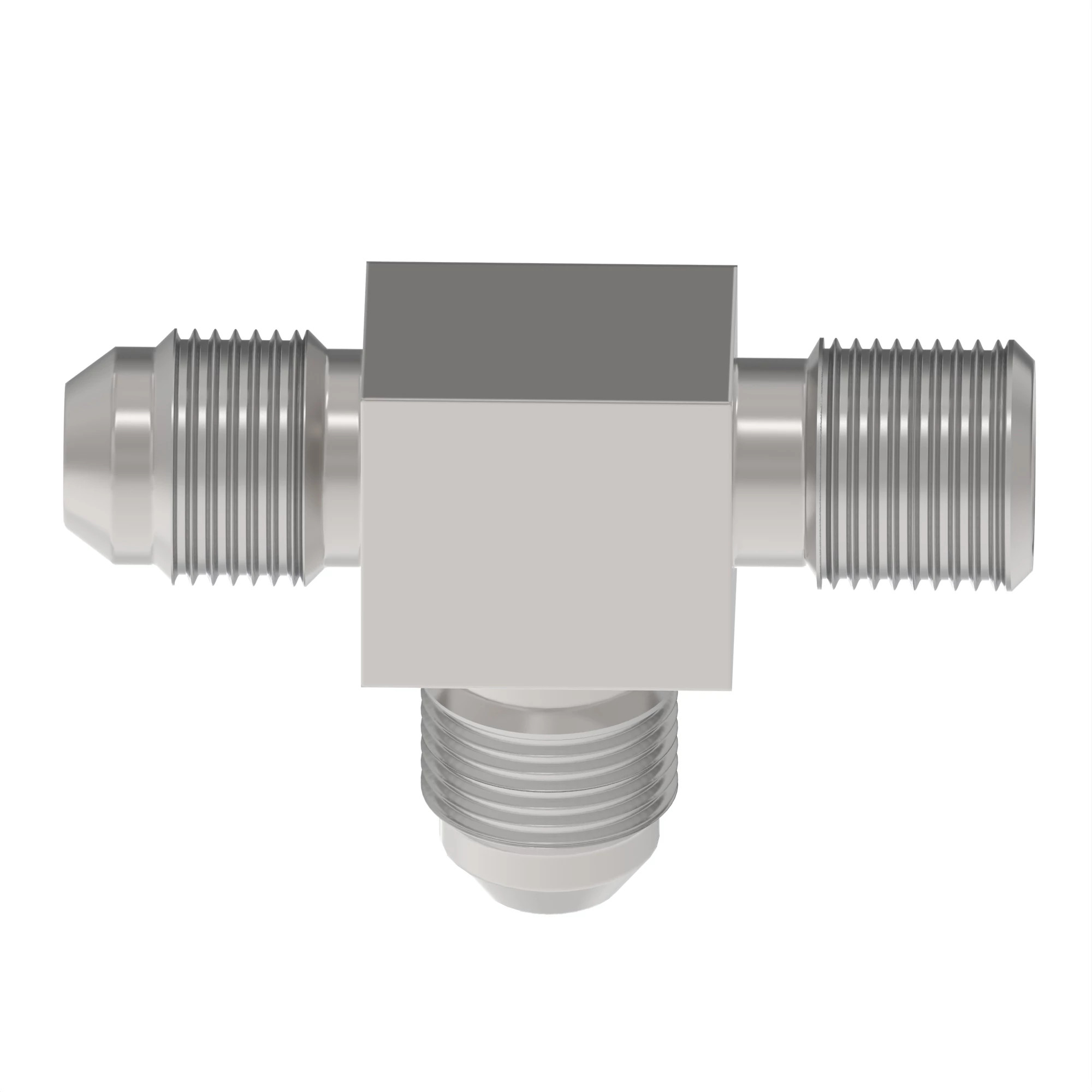 TEE FITTING, -6 MALE JIC / -6 MALE