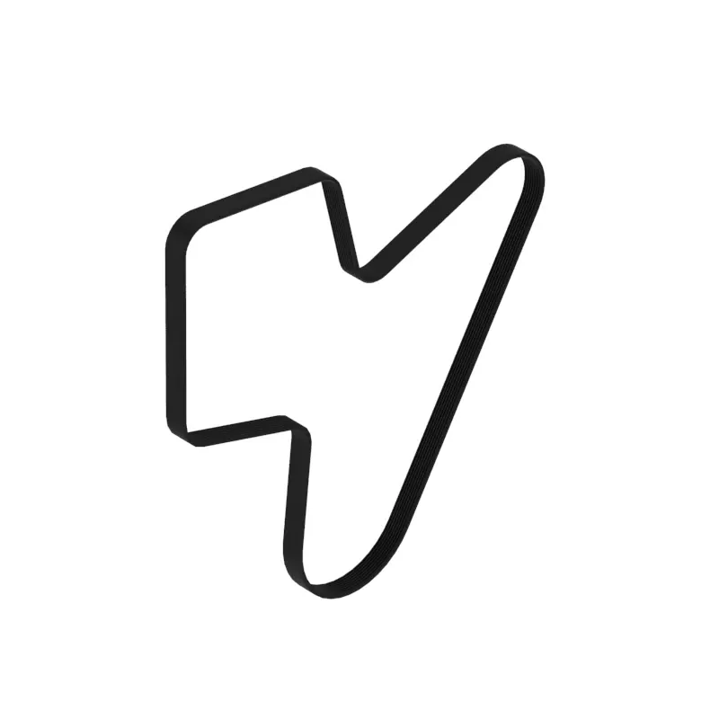 John Deere 8PK Section Engine Auxiliary Drive V-Belt, Effective Length 2060.0 mm (81.1 inch) - DZ118889