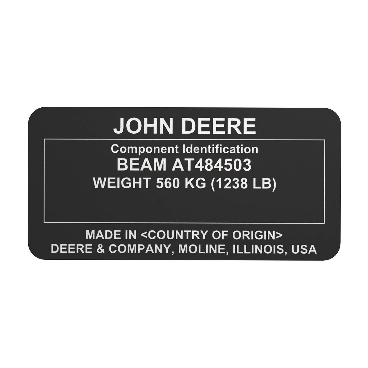 Identification Plate, Identi
