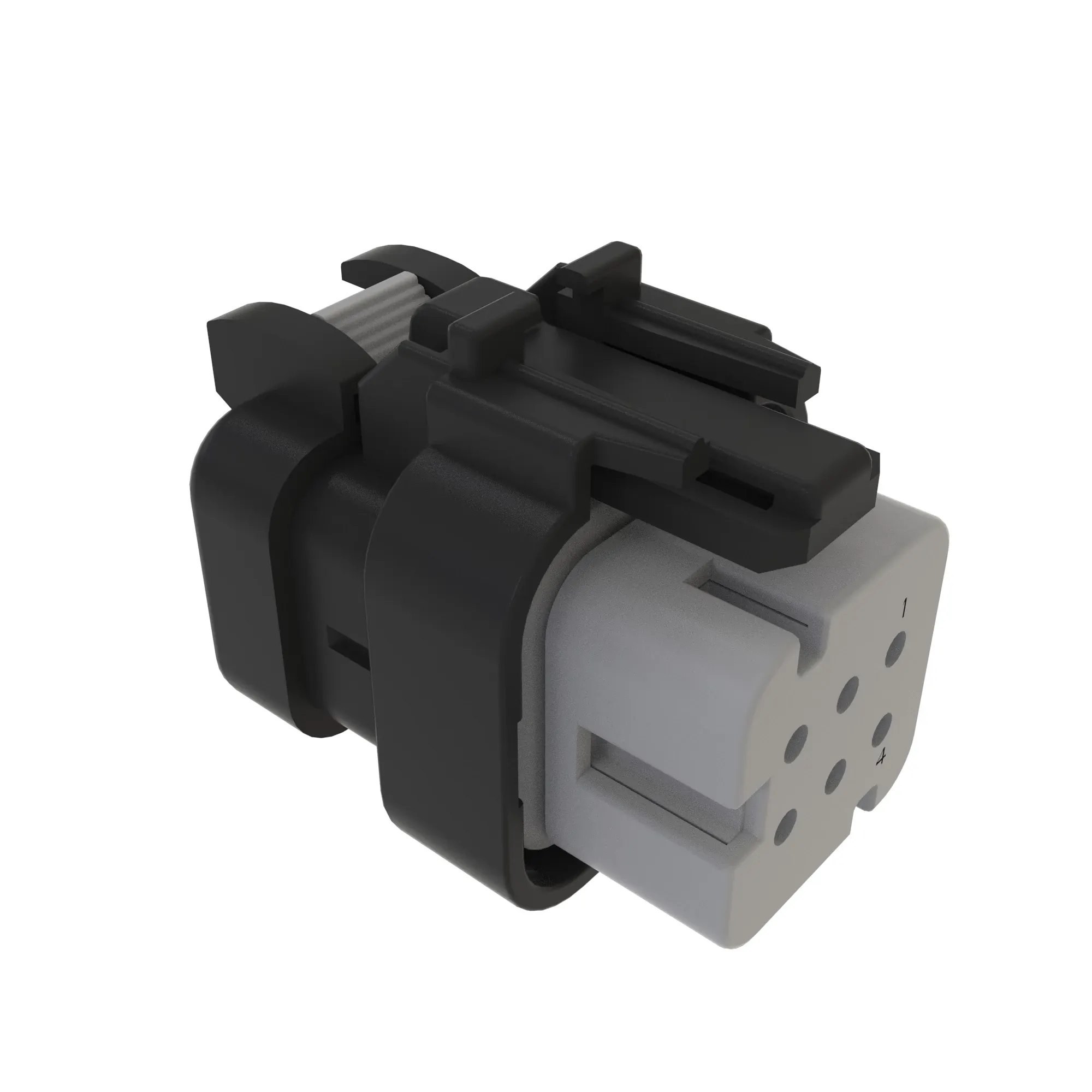 TYCO AMPSEAL16 6W RCPT SLD GRY PLST