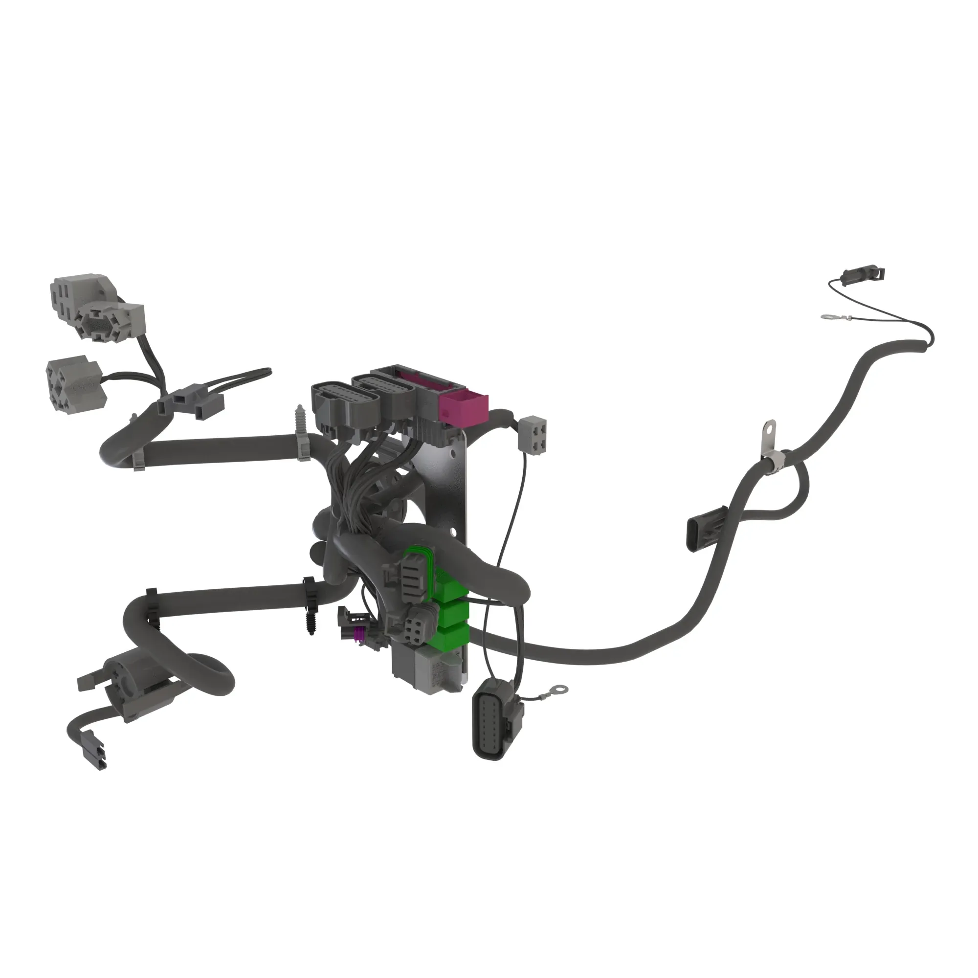 John Deere Top Shaft Synchronization (TSS) Front Console Cab Wiring Harness - SJ299135