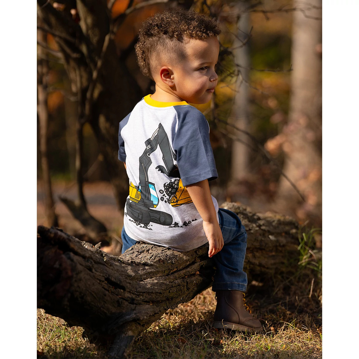 Toddler Excavator coming and Going T-Shirt