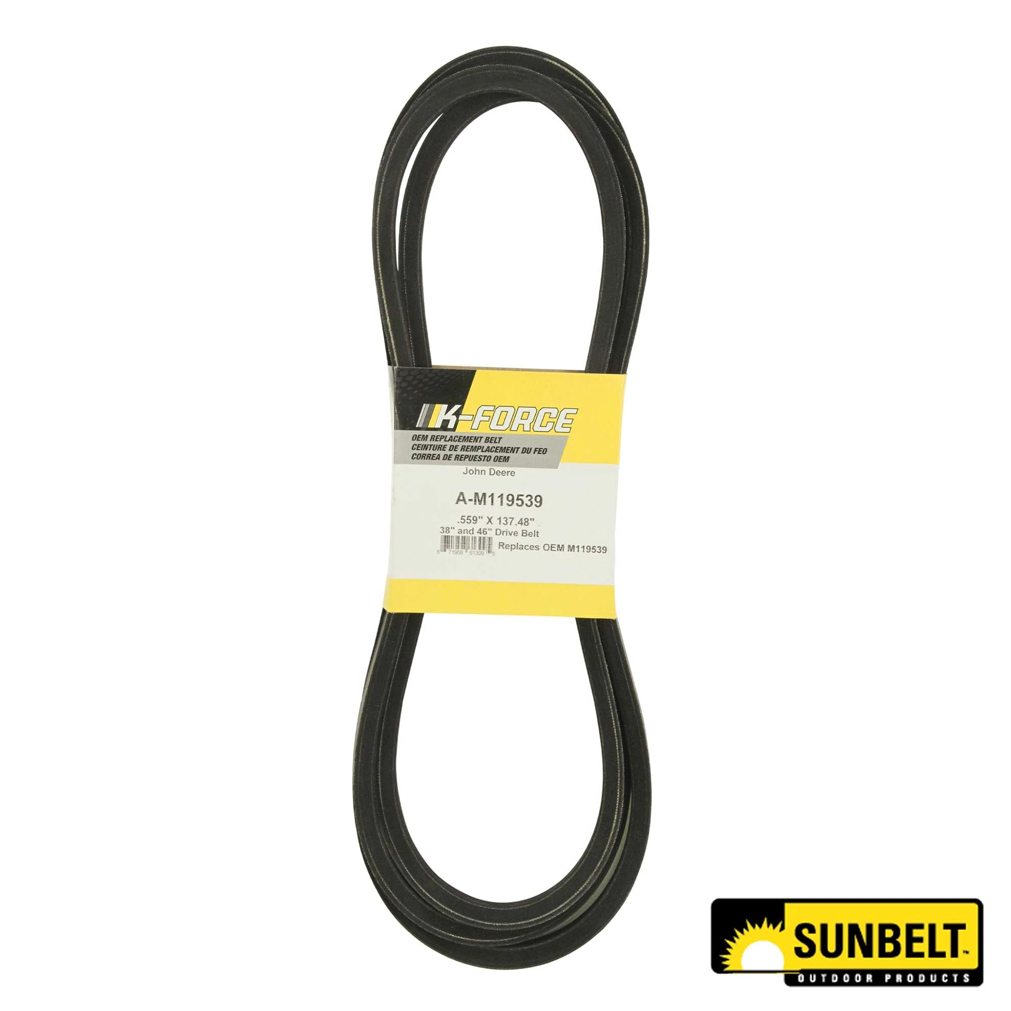 A&I Products Mower Drive V-Belt, Effective Length 3492 mm (137.5 inch) - A-M119539