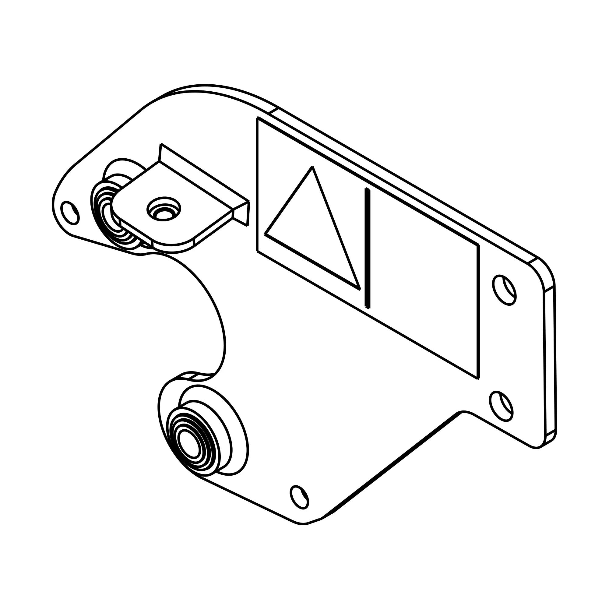 John Deere Hanger Assembly Support, Left Side - AFH209541
